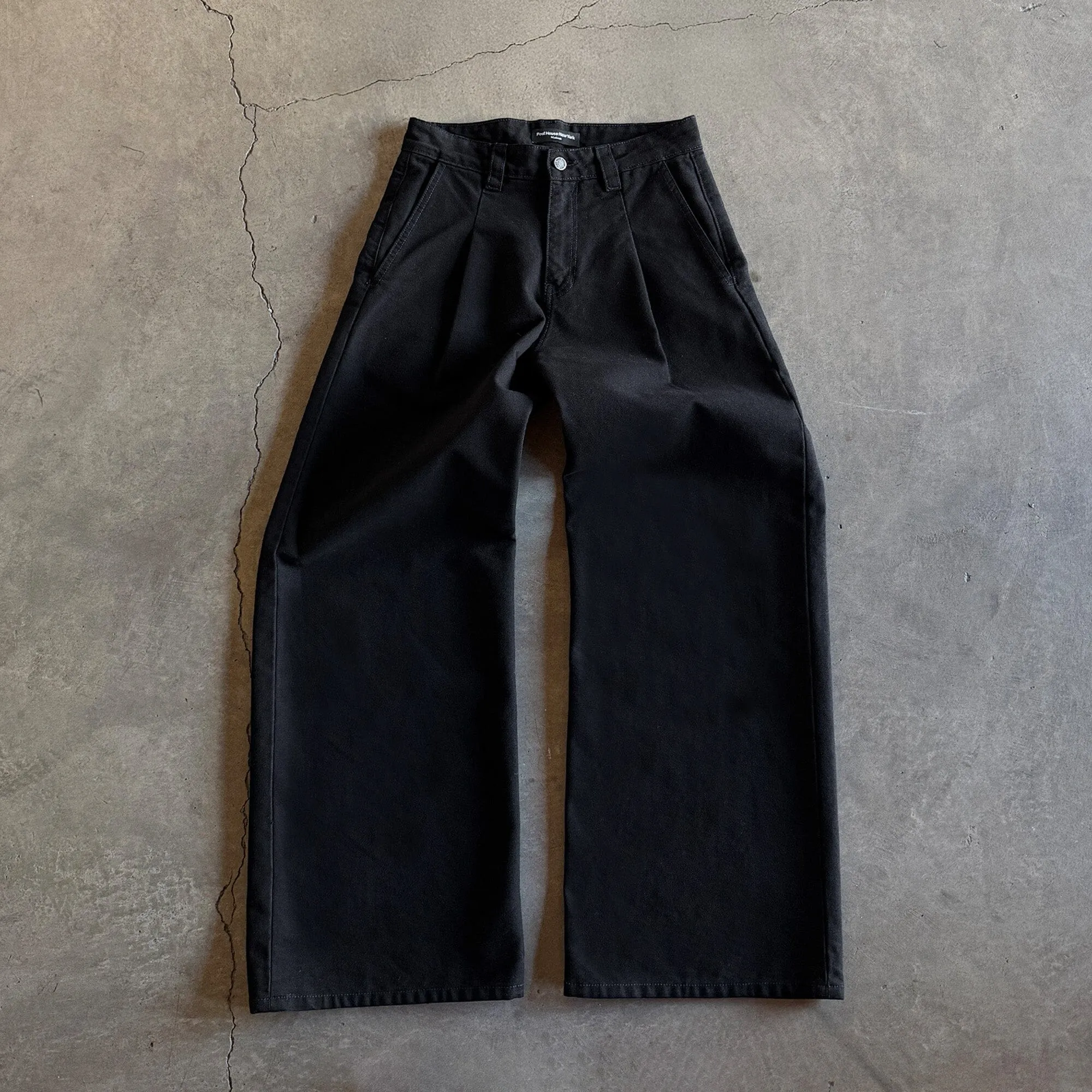 Shibuya Pleated Pants | Baggy, Wide-Leg sold by Poolhousenewyork product image thumbnail 4