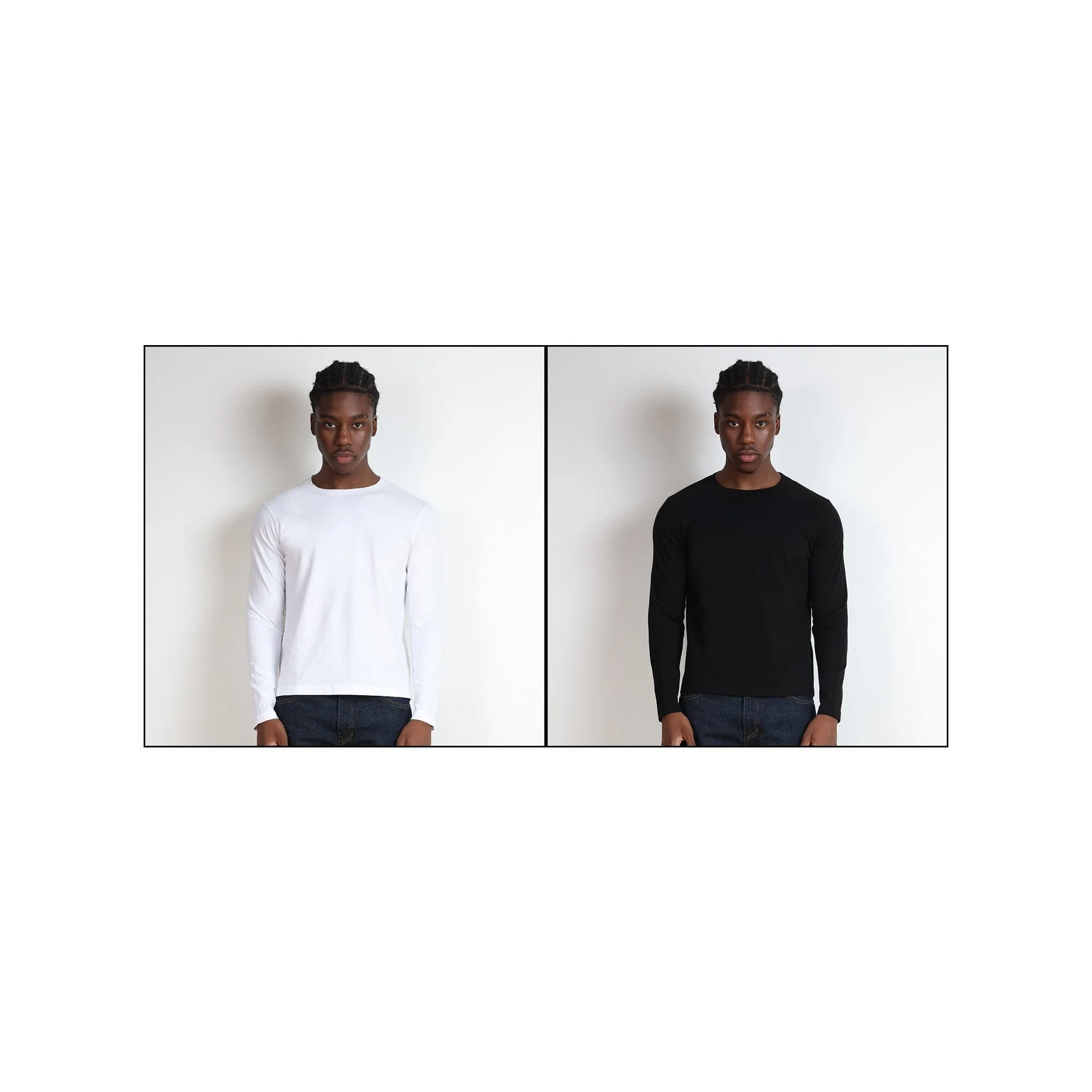2-Pack | Los Feliz Crop Muscle Tee II | Long Sleeve sold by Pool House New York