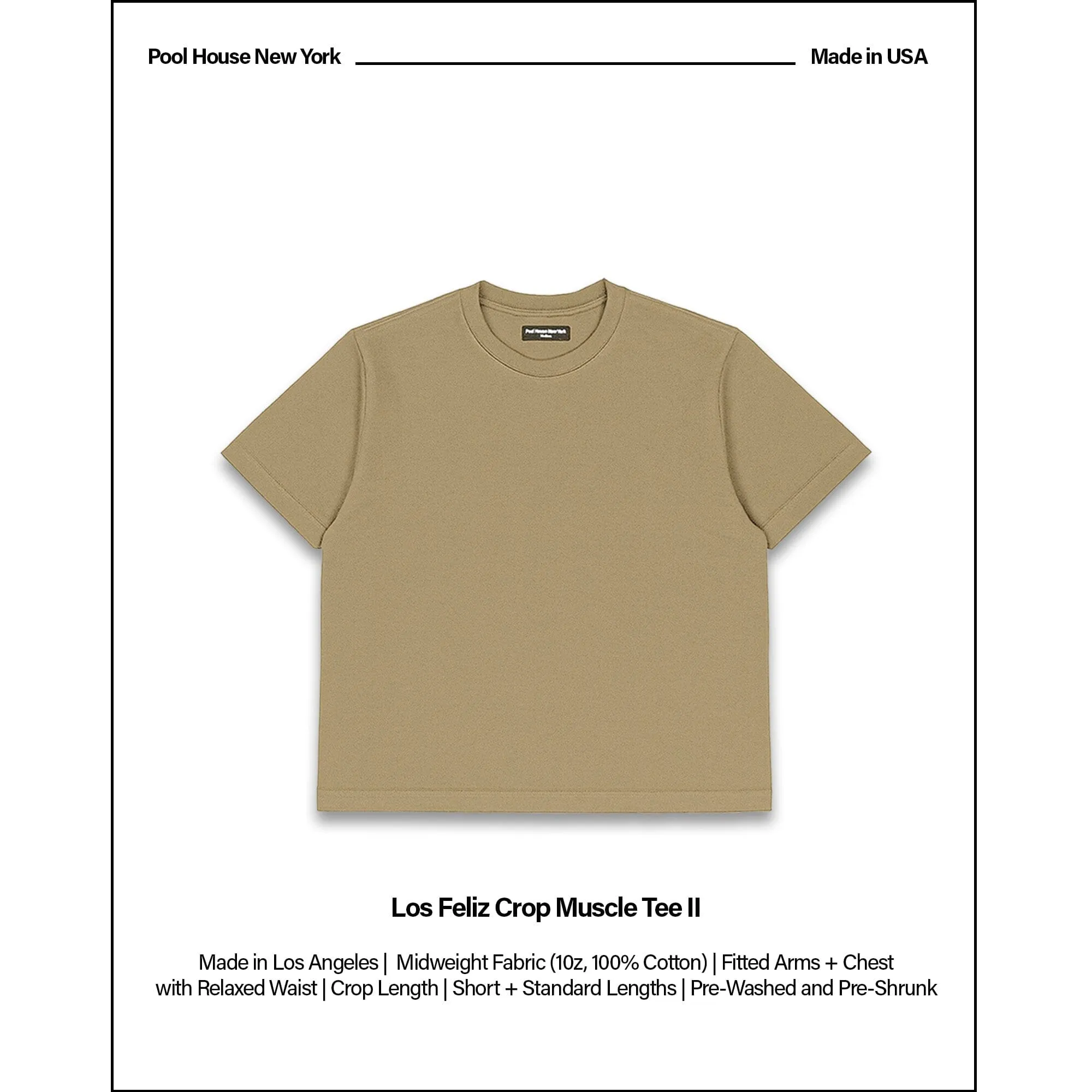 Los Feliz Crop Muscle Tee II sold by Pool House New York product image thumbnail 2
