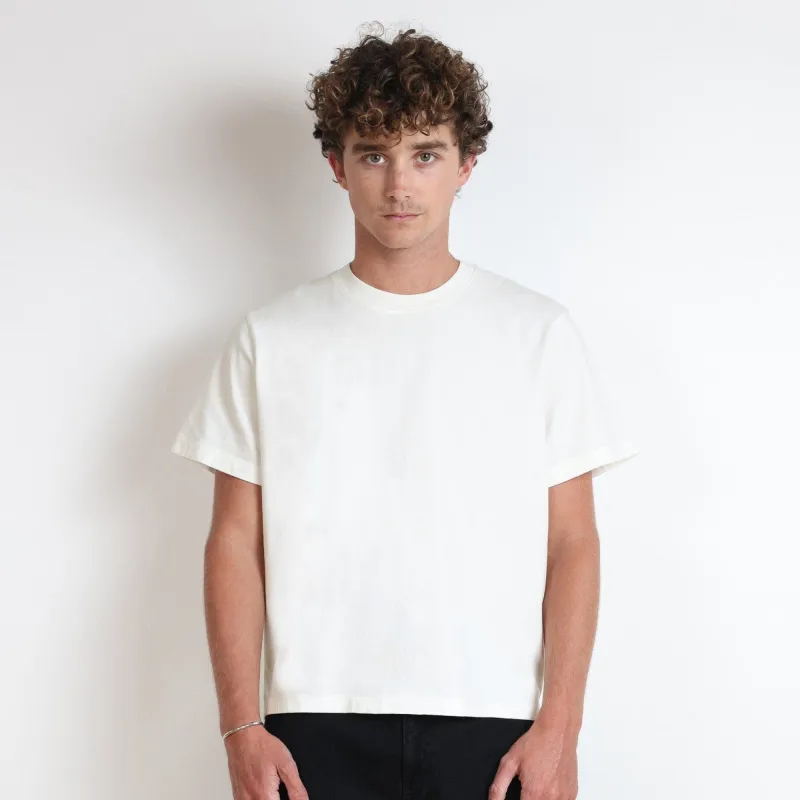 Silverlake Crop Tee II (Natural) sold by Poolhousenewyork