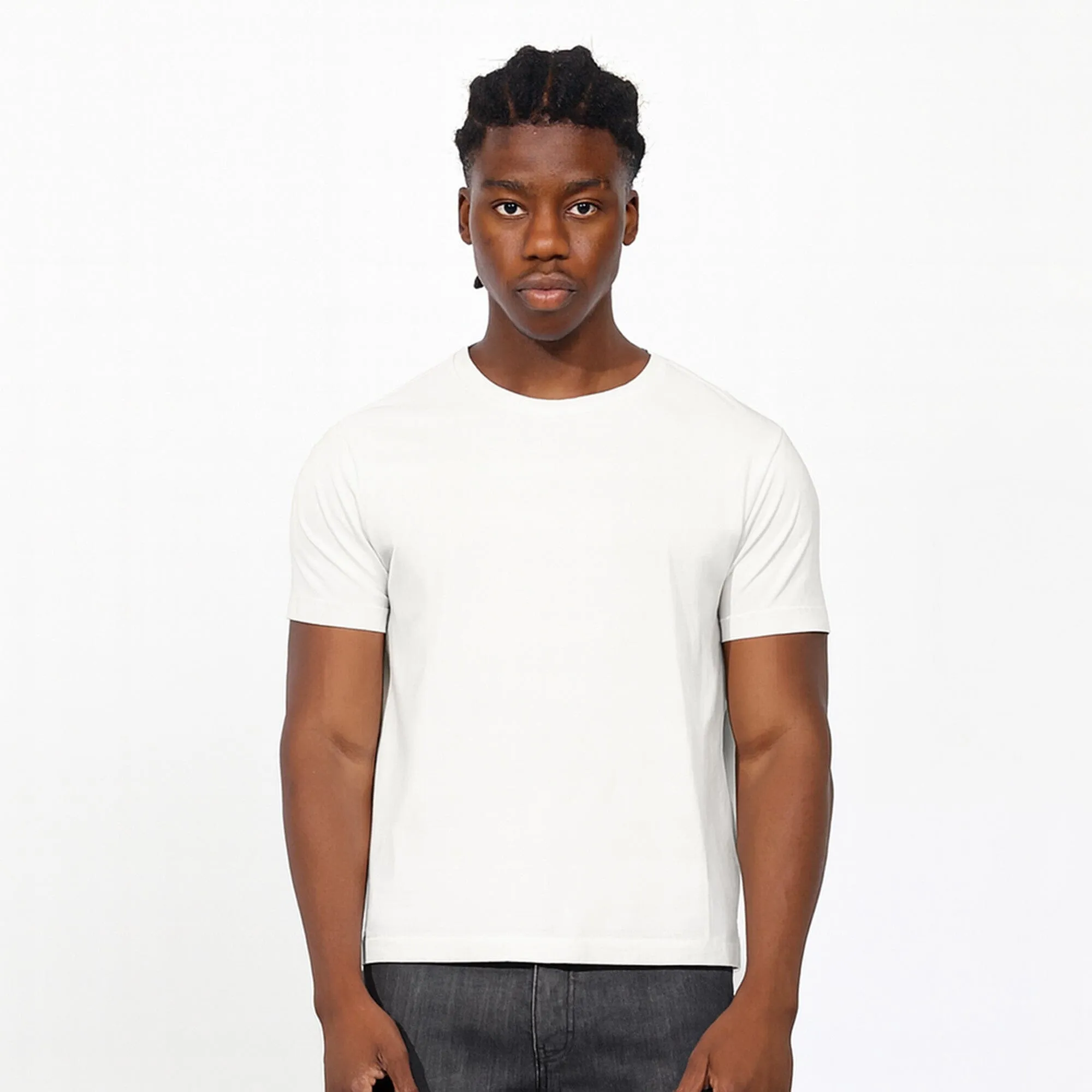 Los Feliz Crop Muscle Tee II (Natural) sold by Pool House New York