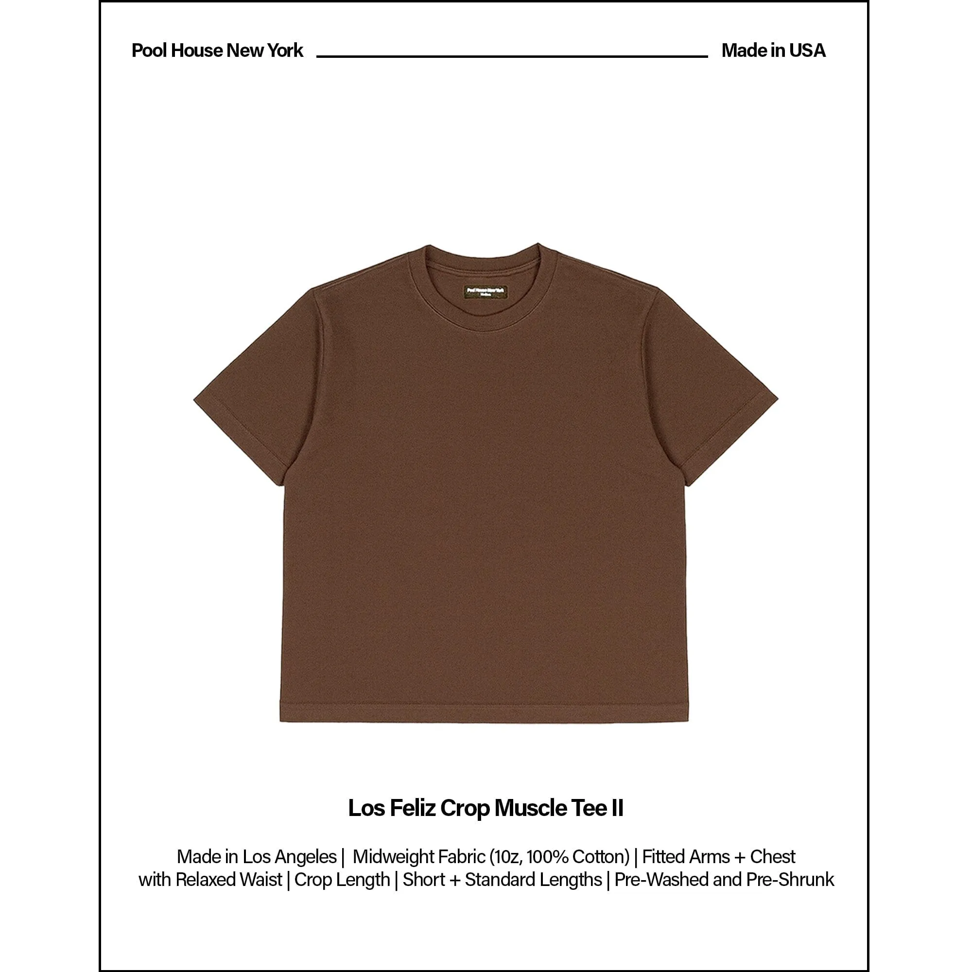 Los Feliz Crop Muscle Tee II sold by Poolhousenewyork product image thumbnail 2
