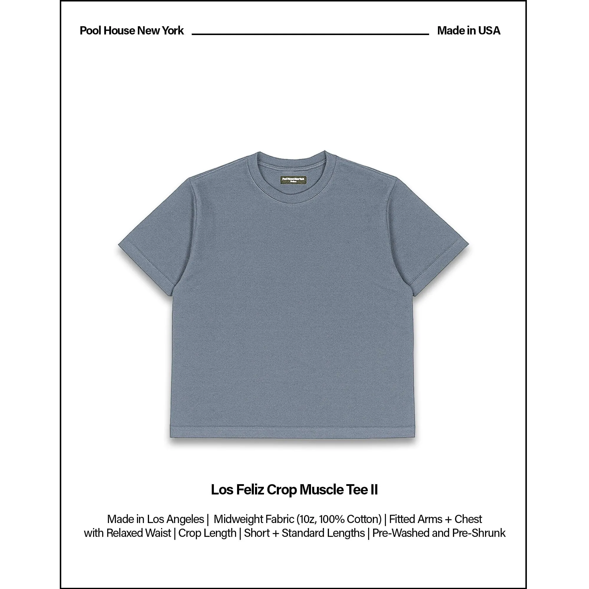 Los Feliz Crop Muscle Tee II sold by Poolhousenewyork product image thumbnail 2