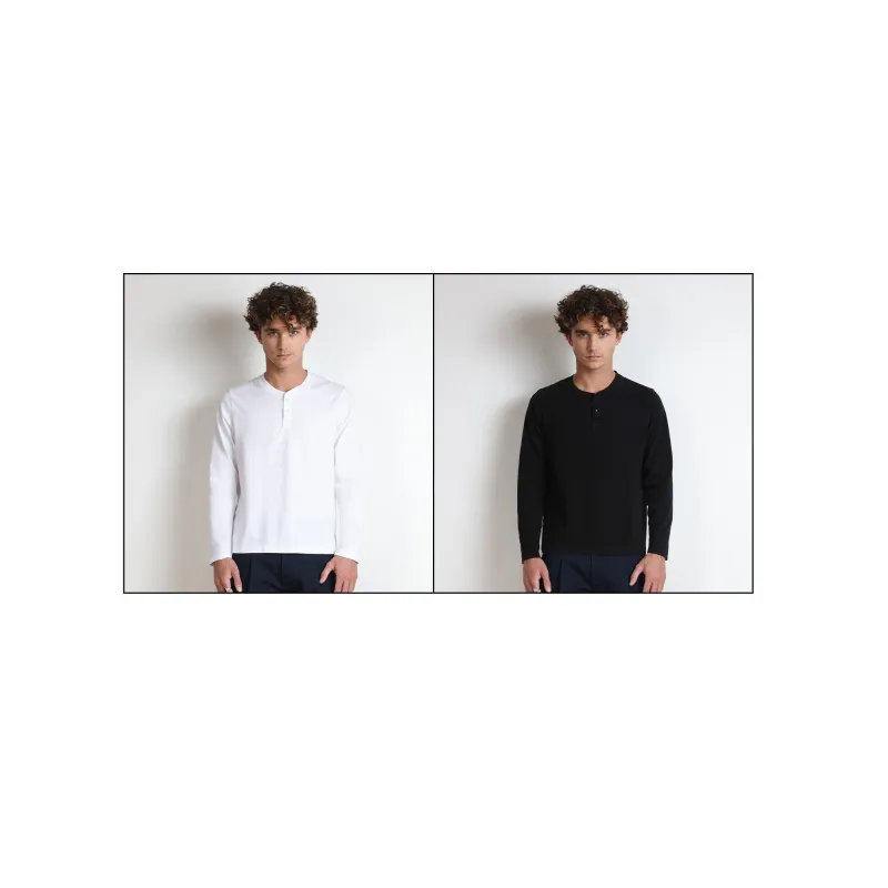 2-Pack | Los Feliz Crop Muscle Tee | Henley Long Sleeve sold by Poolhousenewyork