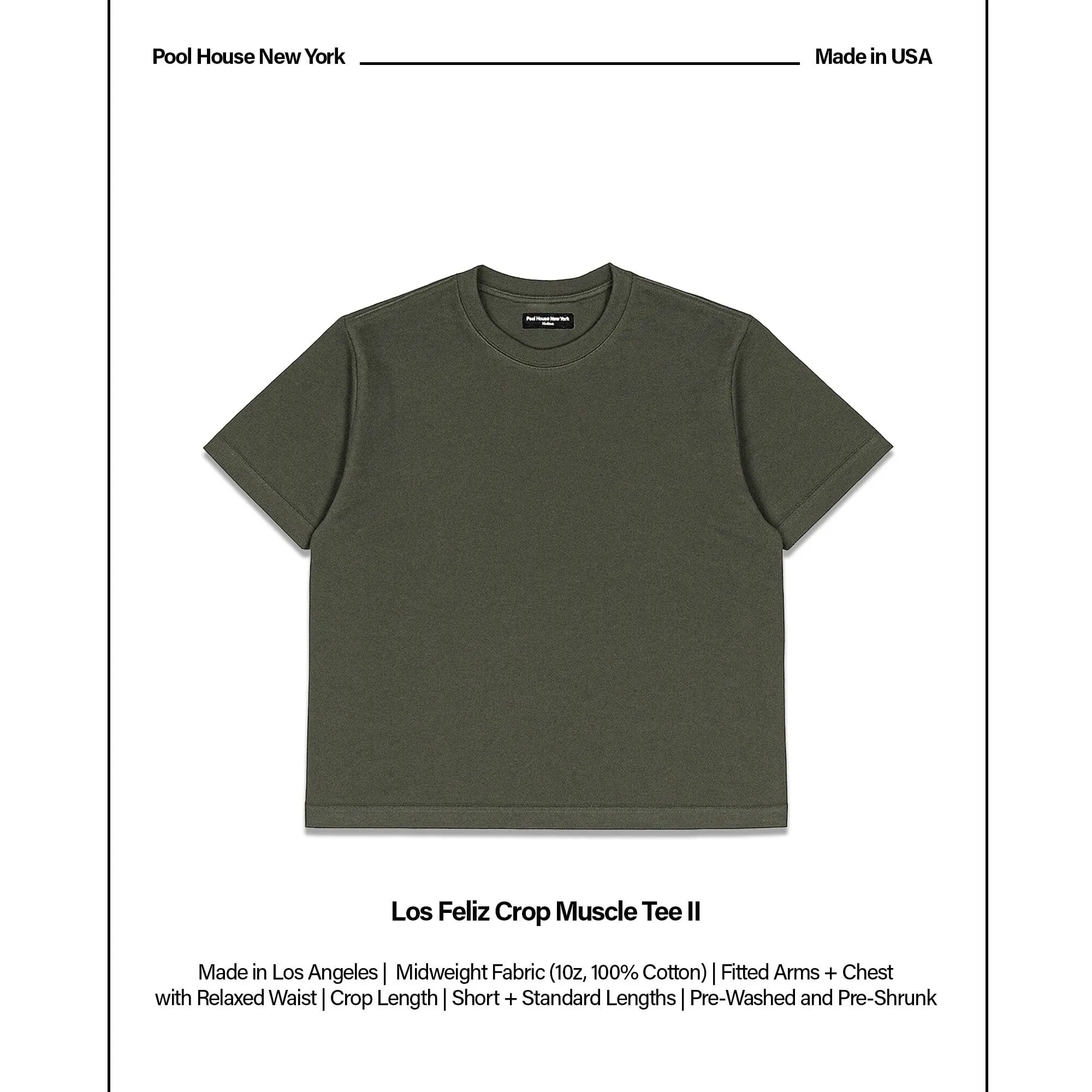 Los Feliz Crop Muscle Tee II sold by Poolhousenewyork product image thumbnail 2