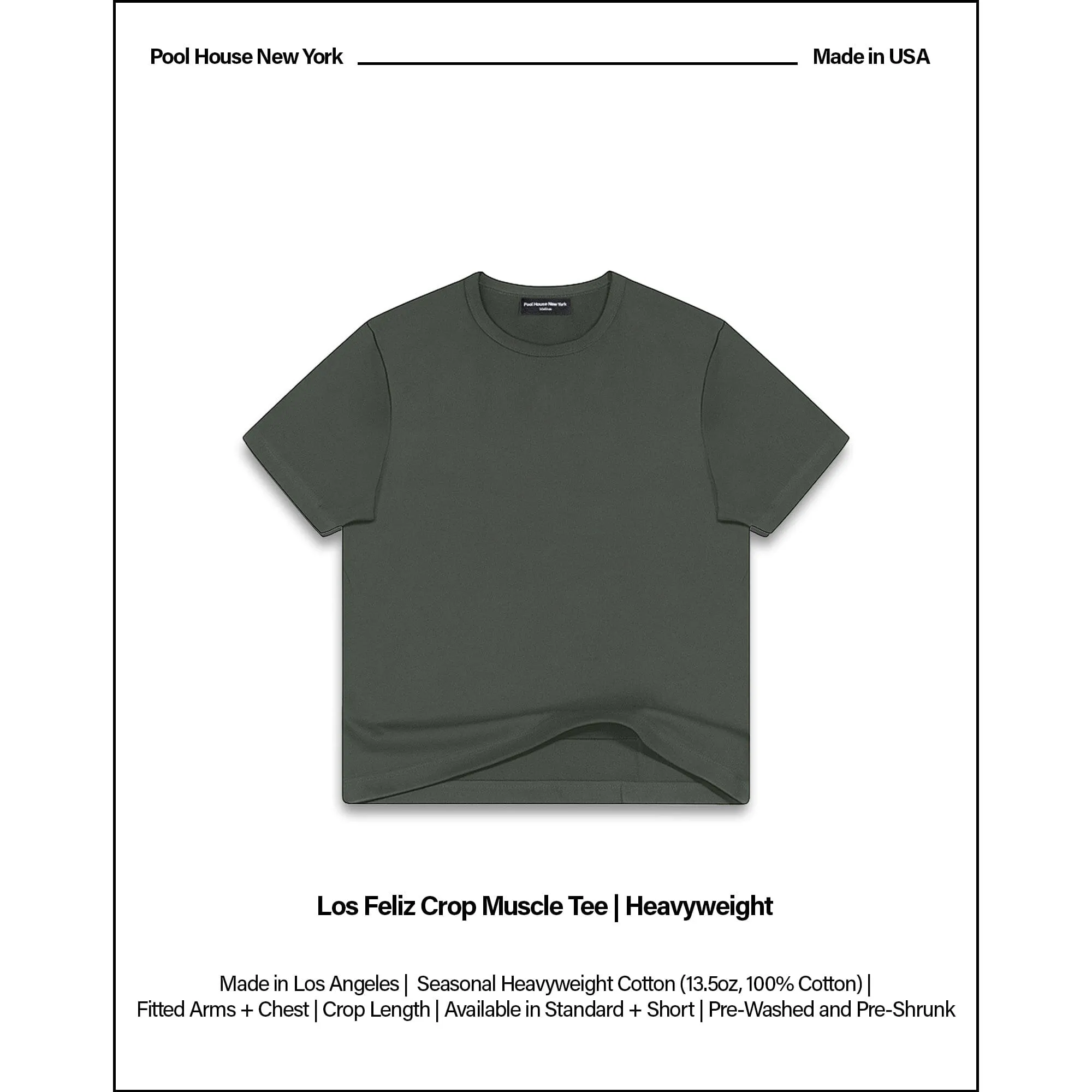 Los Feliz Crop Muscle Tee II | Heavyweight '25 sold by Poolhousenewyork product image thumbnail 2