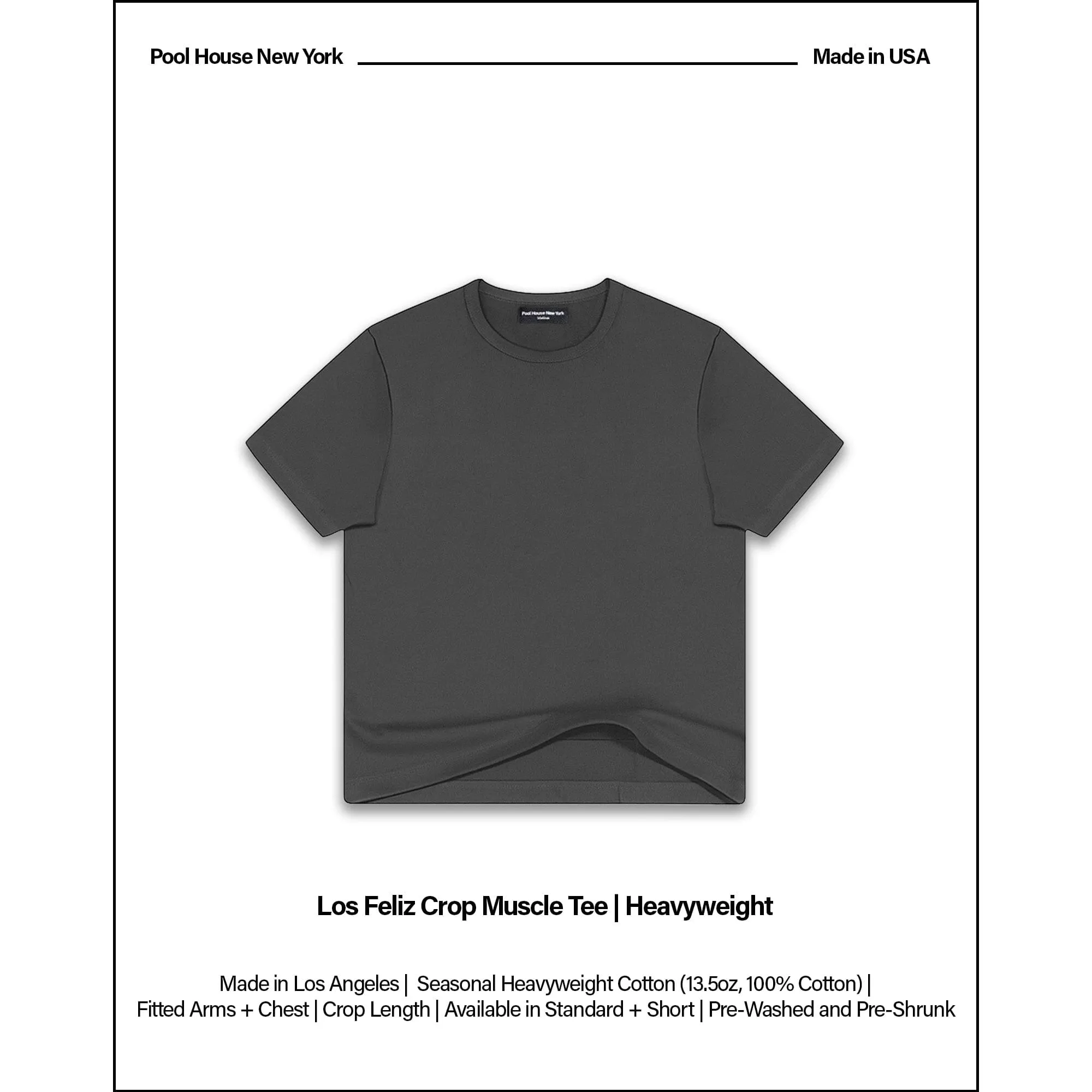 Los Feliz Crop Muscle Tee II | Heavyweight | 13.5oz sold by Poolhousenewyork product image thumbnail 2