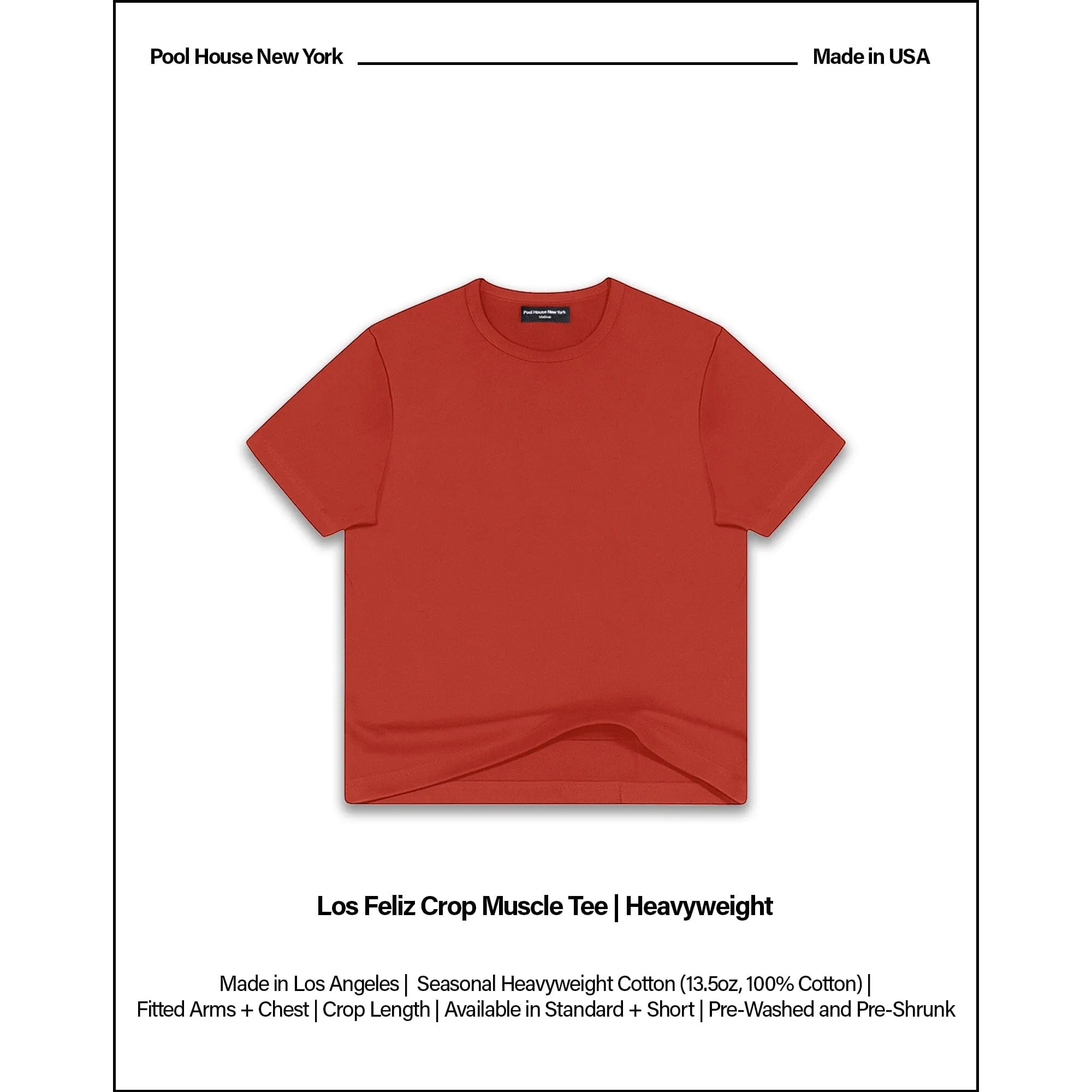 Los Feliz Crop Muscle Tee II | Heavyweight '25 sold by Poolhousenewyork product image thumbnail 2