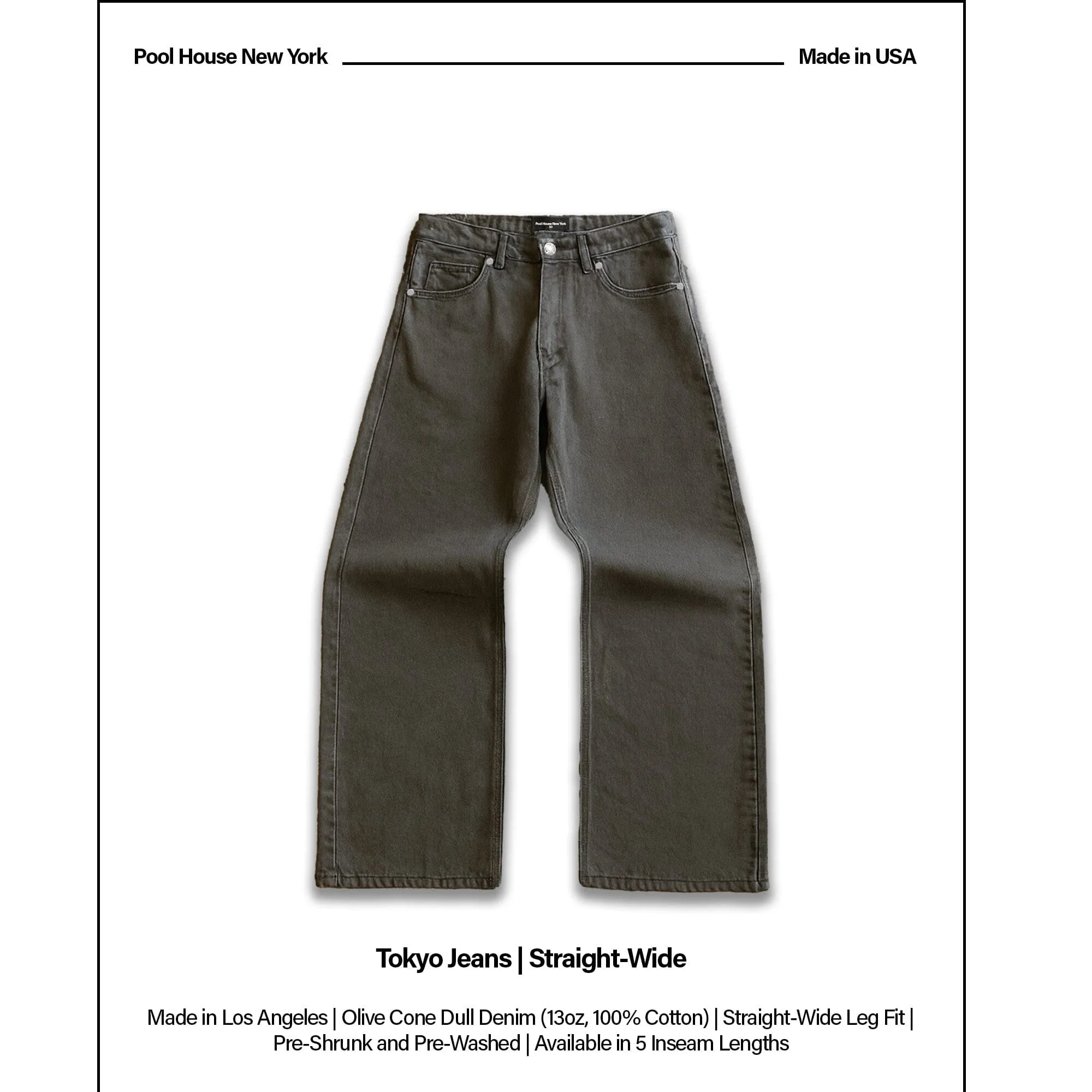 Tokyo Dad Jeans | Straight-Wide Leg sold by Pool House New York product image thumbnail 2