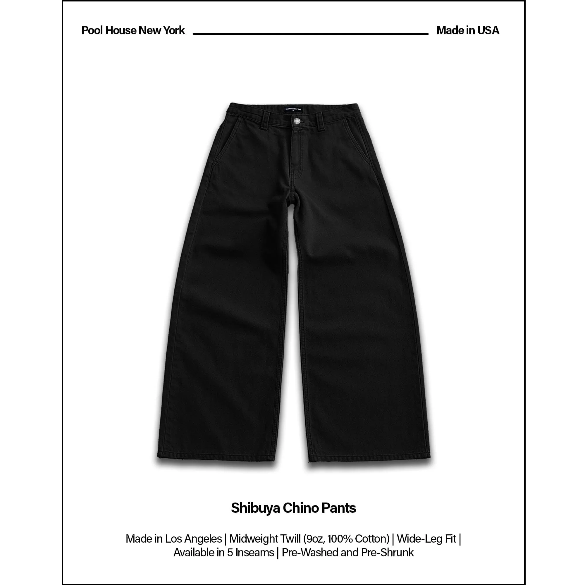 Shibuya Chino Pants | Baggy, Wide-Leg sold by Poolhousenewyork product image thumbnail 2