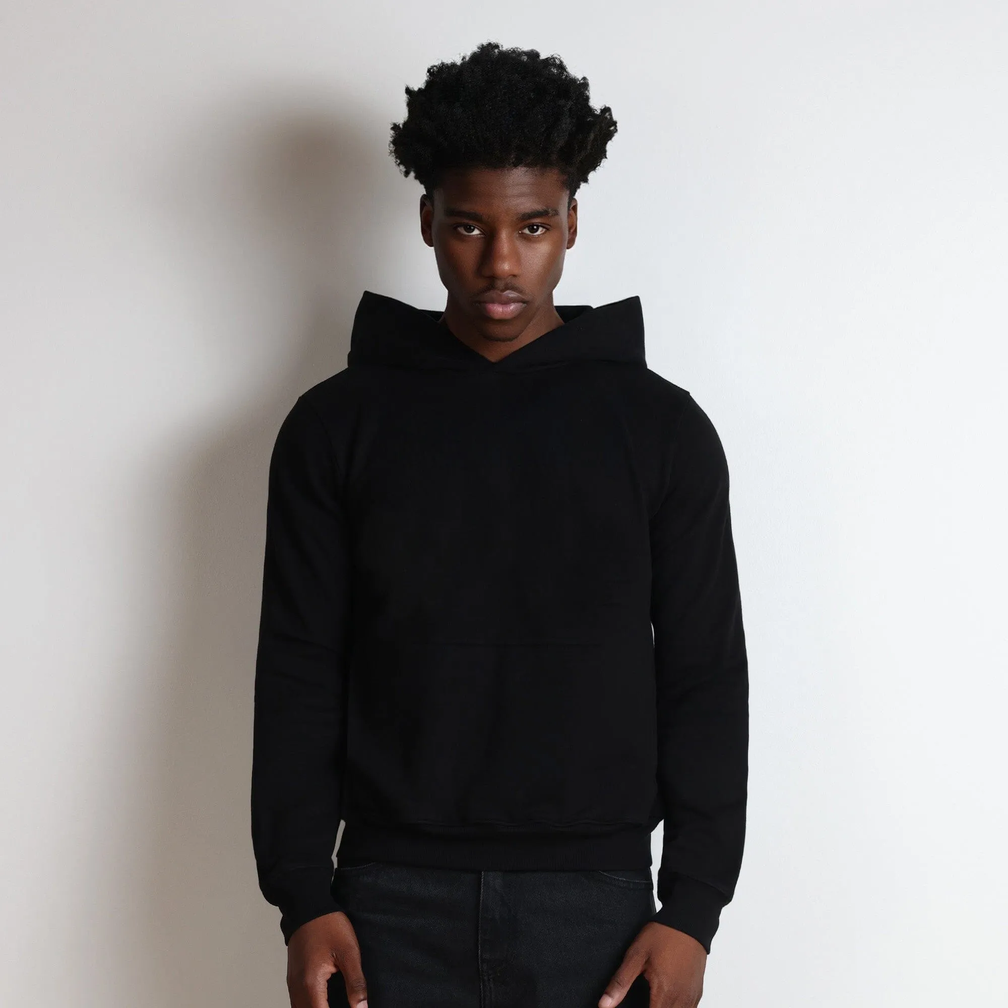 Los Feliz Crop Muscle Hoodie | Fitted sold by Pool House New York
