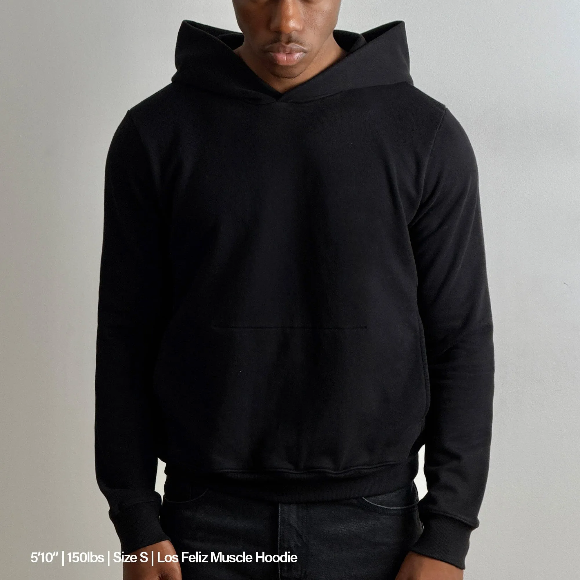 Los Feliz Crop Muscle Hoodie | Fitted sold by Pool House New York product image thumbnail 5