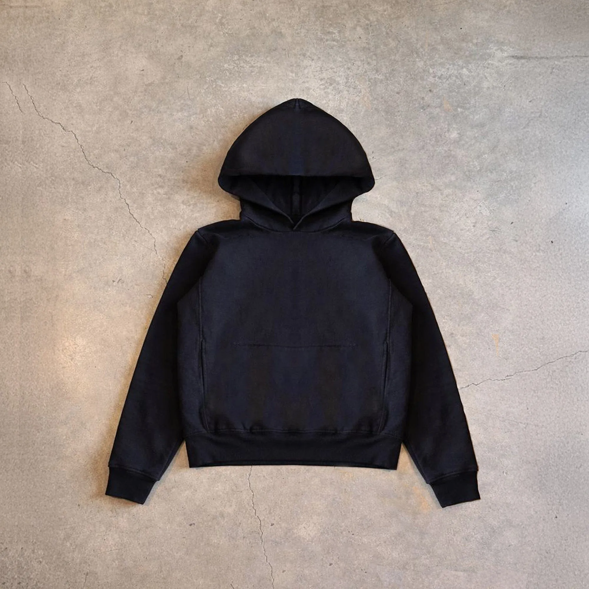 Los Feliz Crop Muscle Hoodie | Fitted sold by Pool House New York product image thumbnail 3