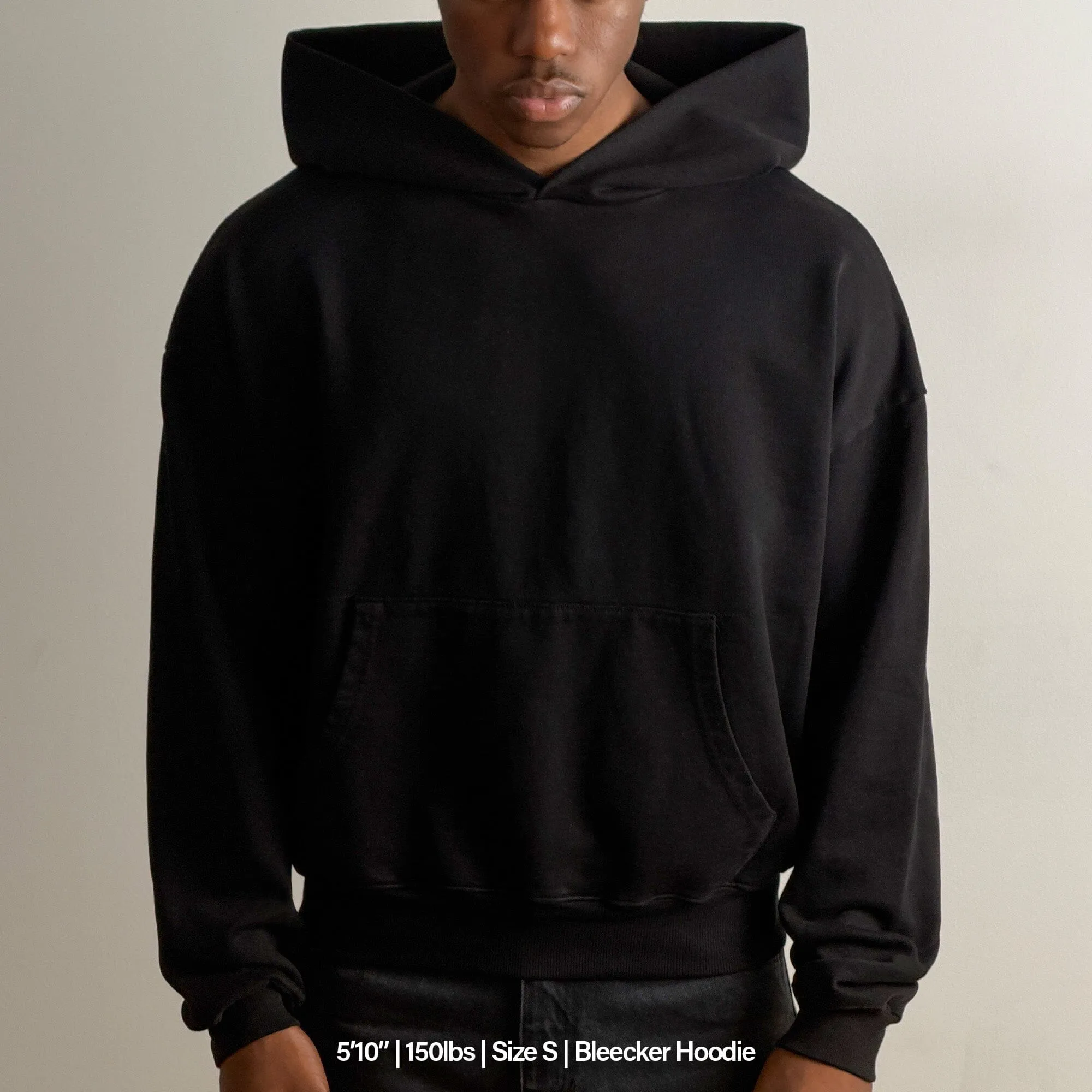 Bleecker Cinched Crop Hoodie | Relaxed, Drop-Shoulder sold by Pool House New York product image thumbnail 5