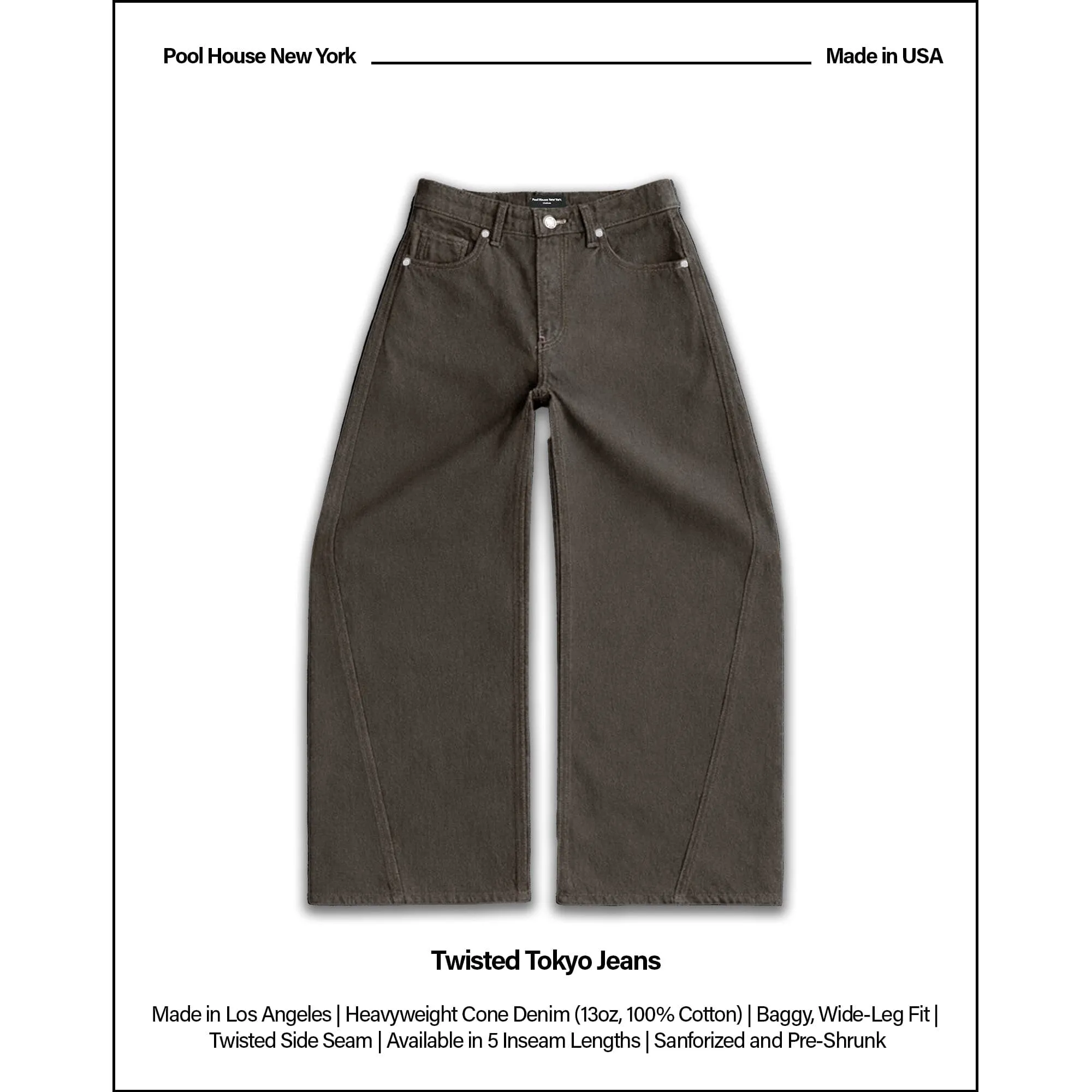 Twisted Tokyo Dad Jeans | Baggy, Wide-Leg sold by Pool House New York product image thumbnail 2