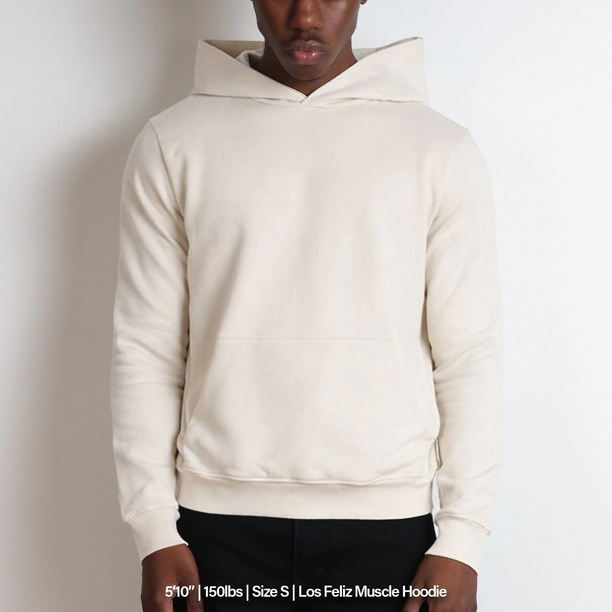 Los Feliz Crop Muscle Hoodie | Fitted sold by Pool House New York product image thumbnail 3