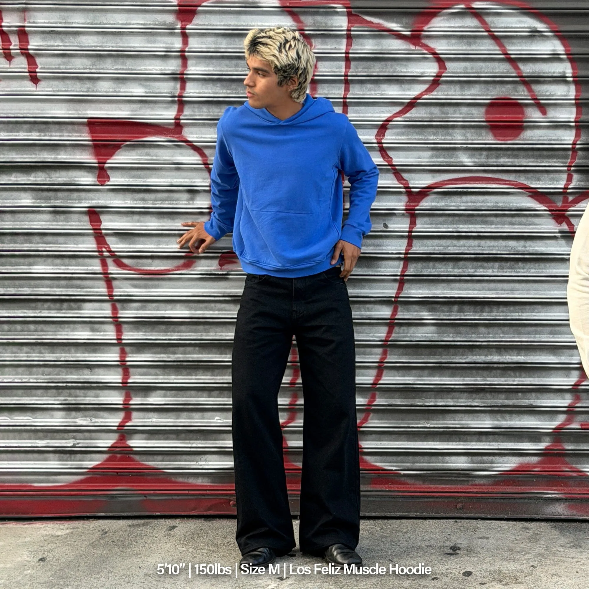 Los Feliz Crop Muscle Hoodie | Fitted sold by Pool House New York product image thumbnail 5