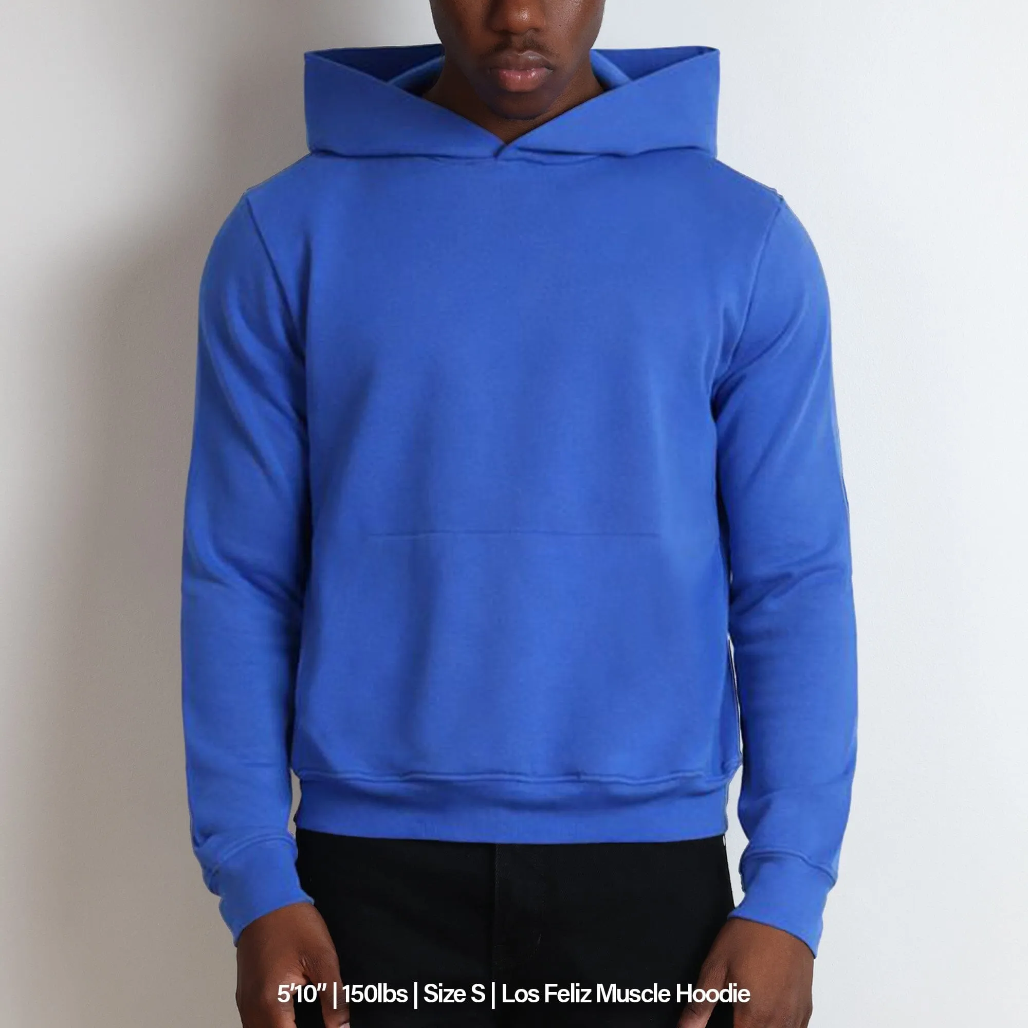 Los Feliz Crop Muscle Hoodie | Fitted sold by Pool House New York product image thumbnail 3