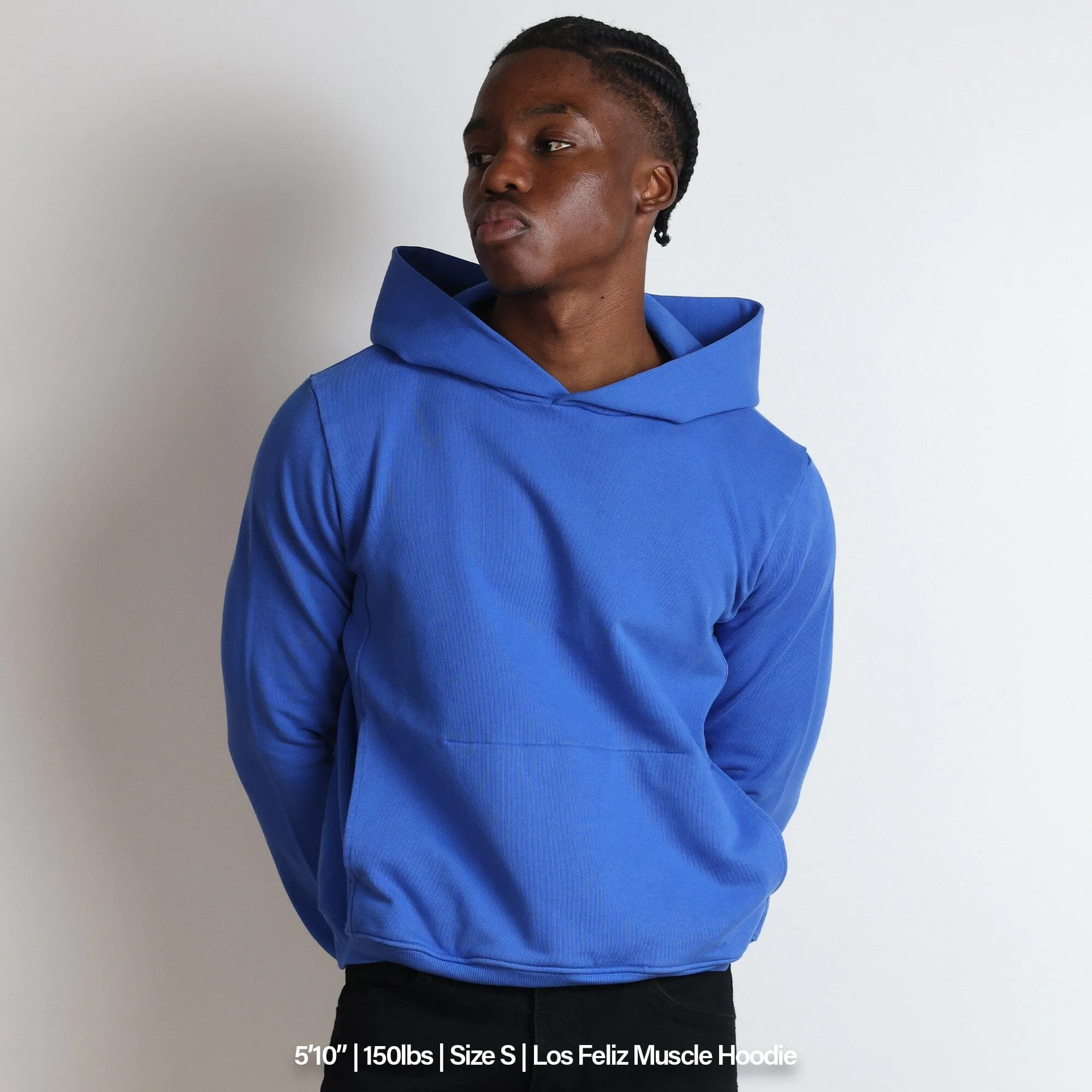 Los Feliz Crop Muscle Hoodie | Fitted sold by Pool House New York product image thumbnail 4