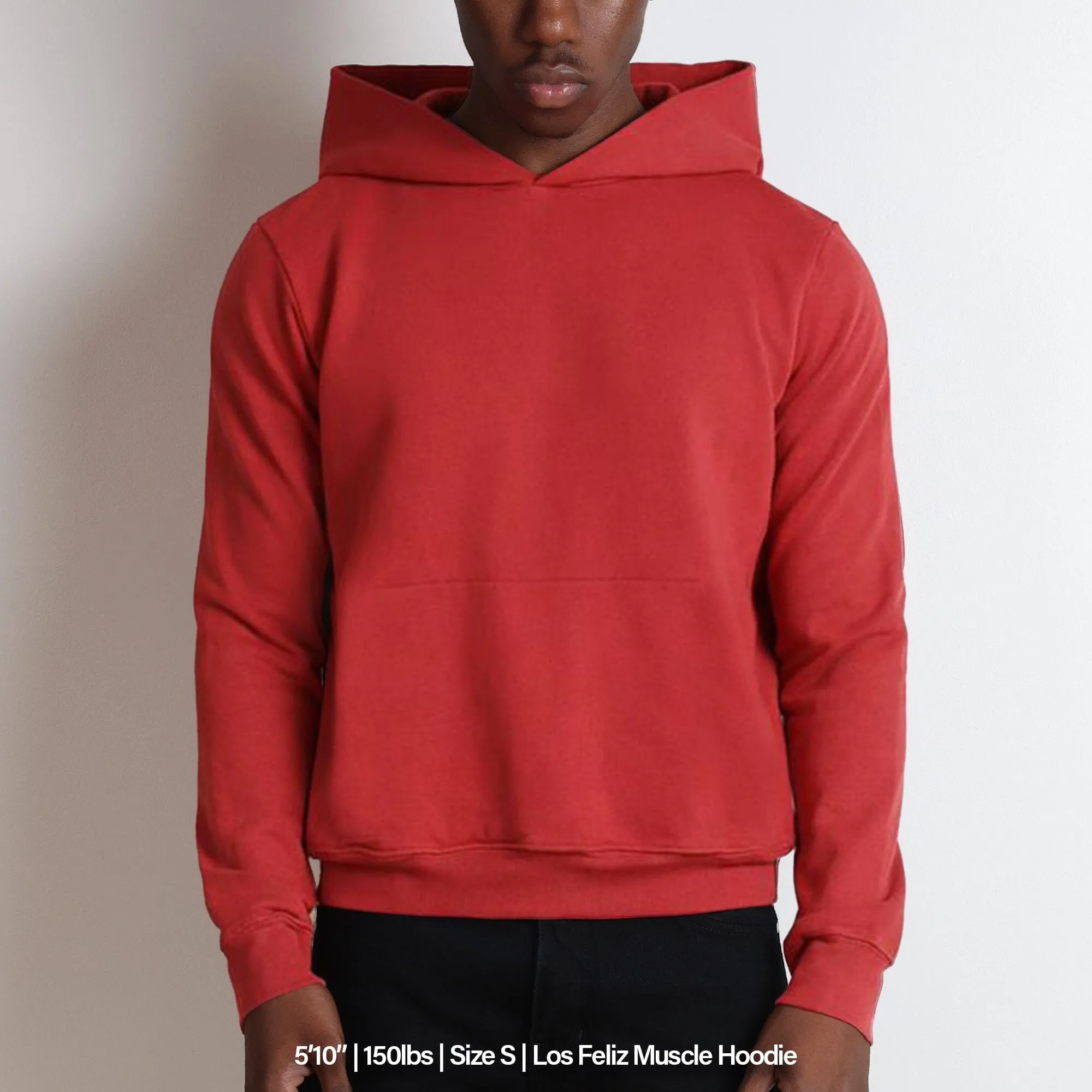 Los Feliz Crop Muscle Hoodie | Fitted sold by Pool House New York product image thumbnail 3