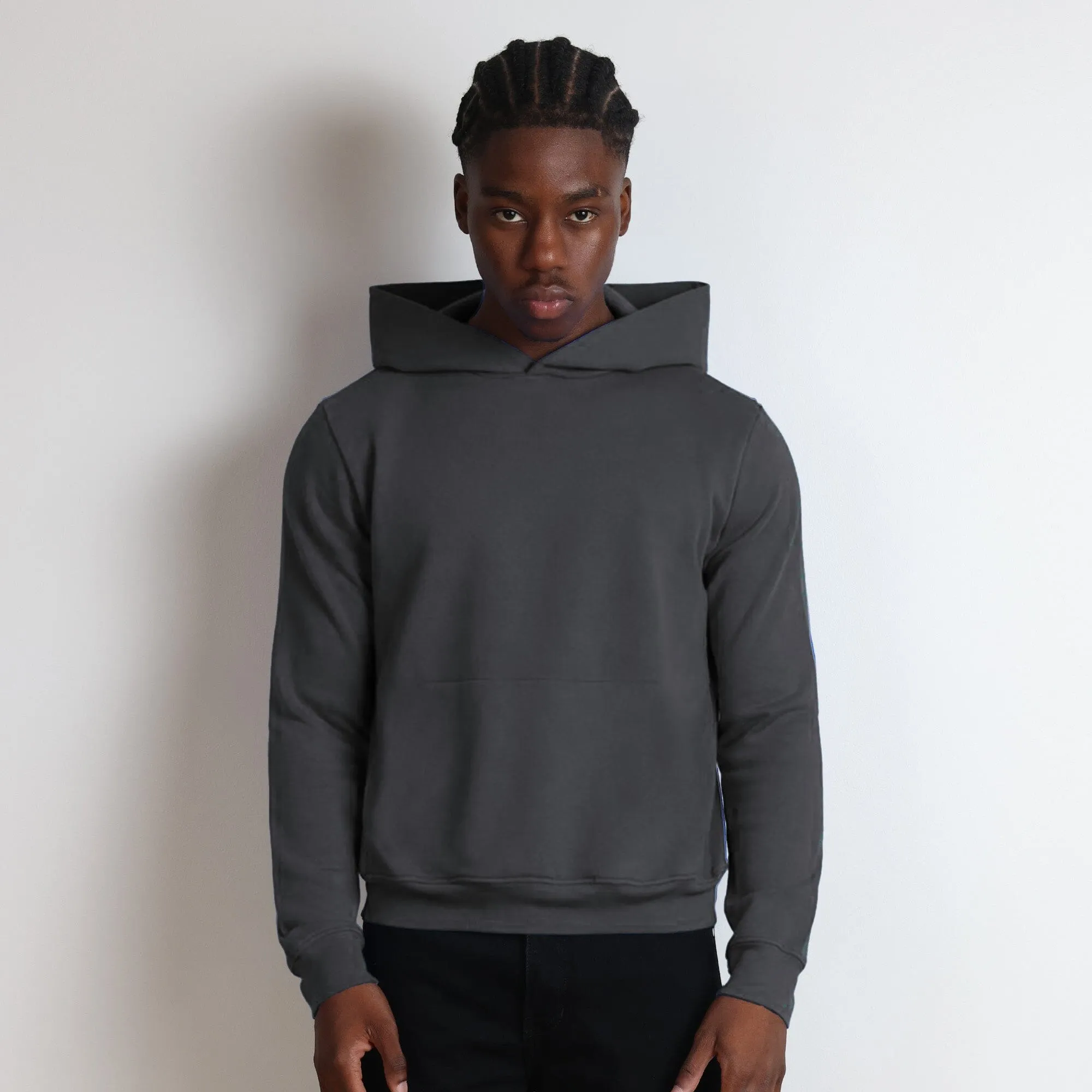 Los Feliz Crop Muscle Hoodie | Fitted sold by Pool House New York