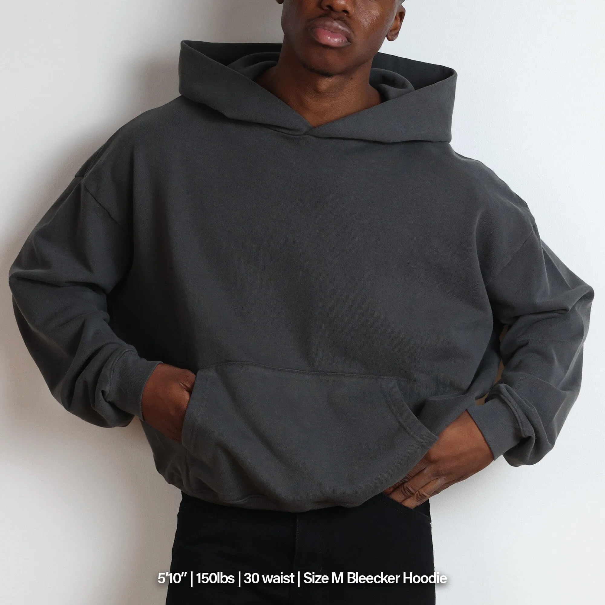 Bleecker Cinched Crop Hoodie | Relaxed, Drop-Shoulder sold by Pool House New York product image thumbnail 5