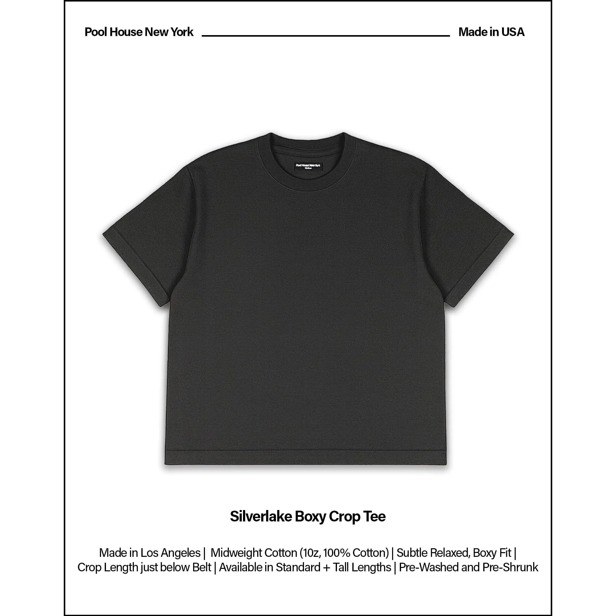 Silverlake Crop Tee II sold by Pool House New York product image thumbnail 2