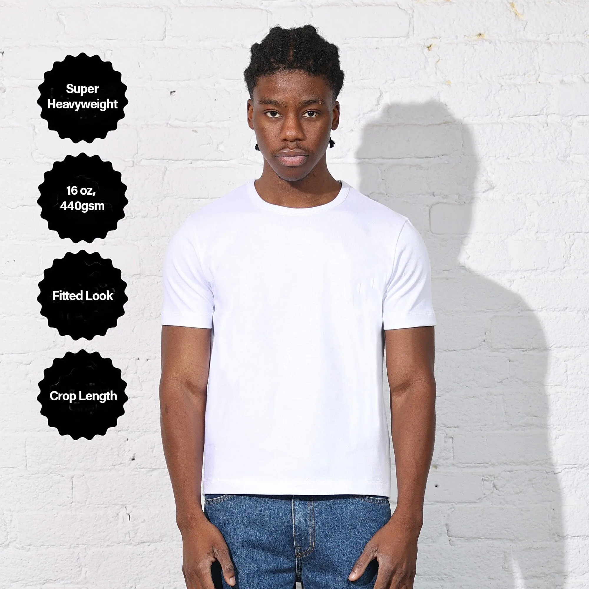 3-Pack | Los Feliz Crop Muscle Tee II | Heavyweight sold by Pool House New York product image thumbnail 2
