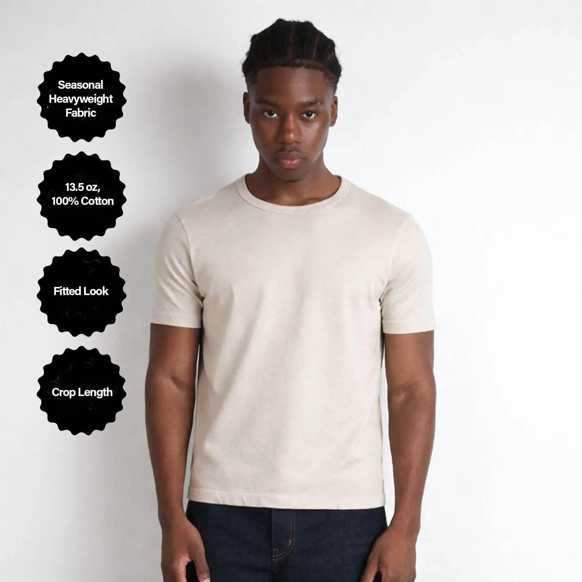 Los Feliz Crop Muscle Tee II | Heavyweight | 13.5oz sold by Pool House New York