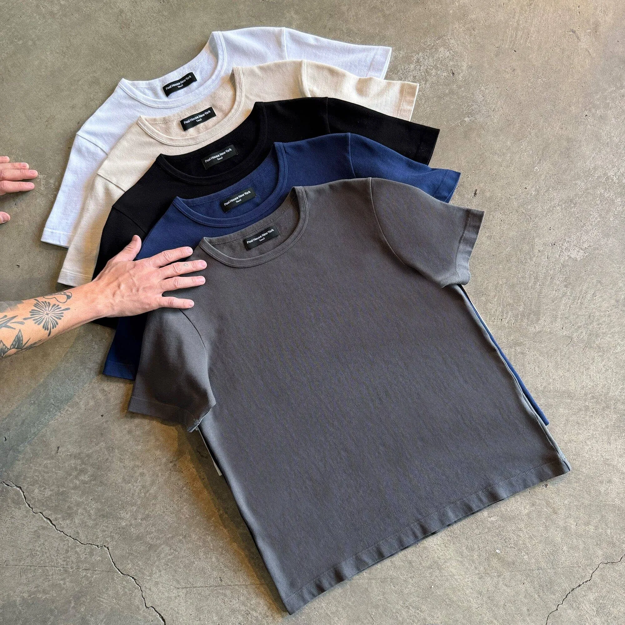 Los Feliz Crop Muscle Tee II | Heavyweight | 13.5oz sold by Pool House New York product image thumbnail 4