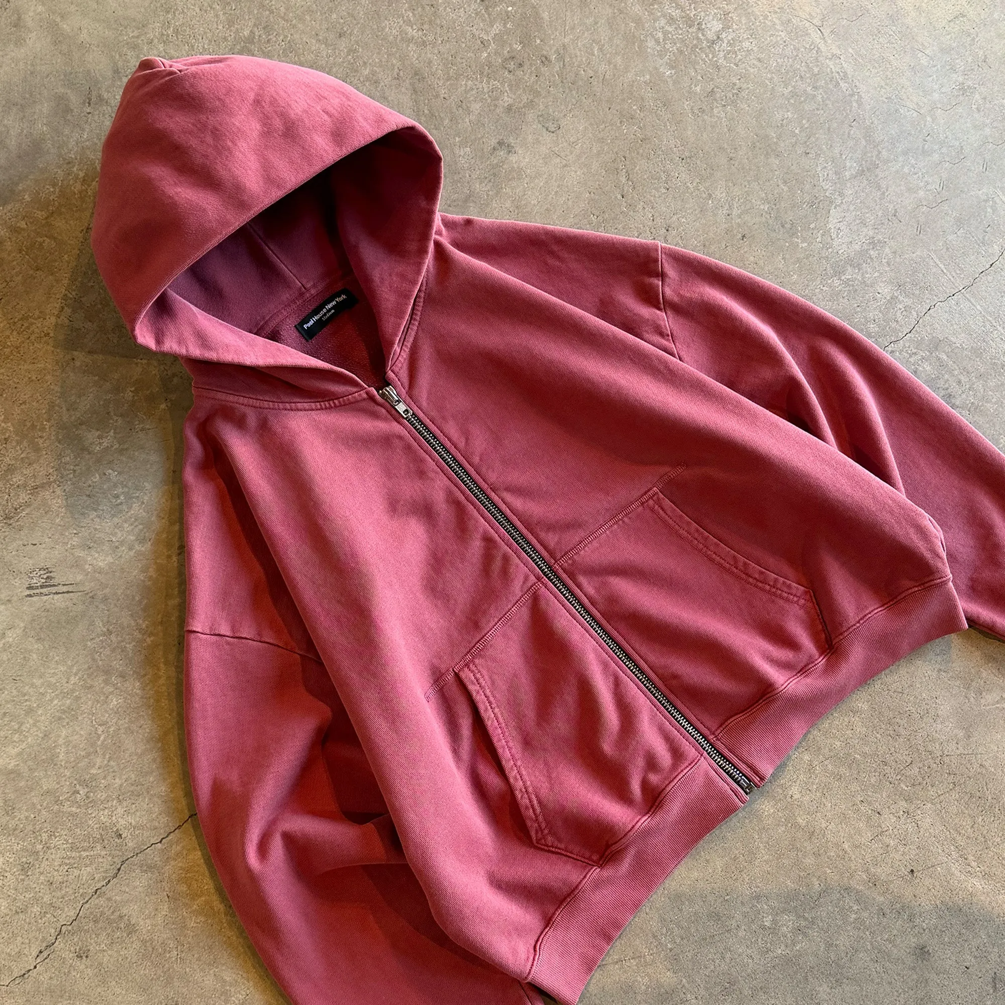 Mercer Crop Zip III | Relaxed, Drop-Shoulder sold by Pool House New York product image thumbnail 4