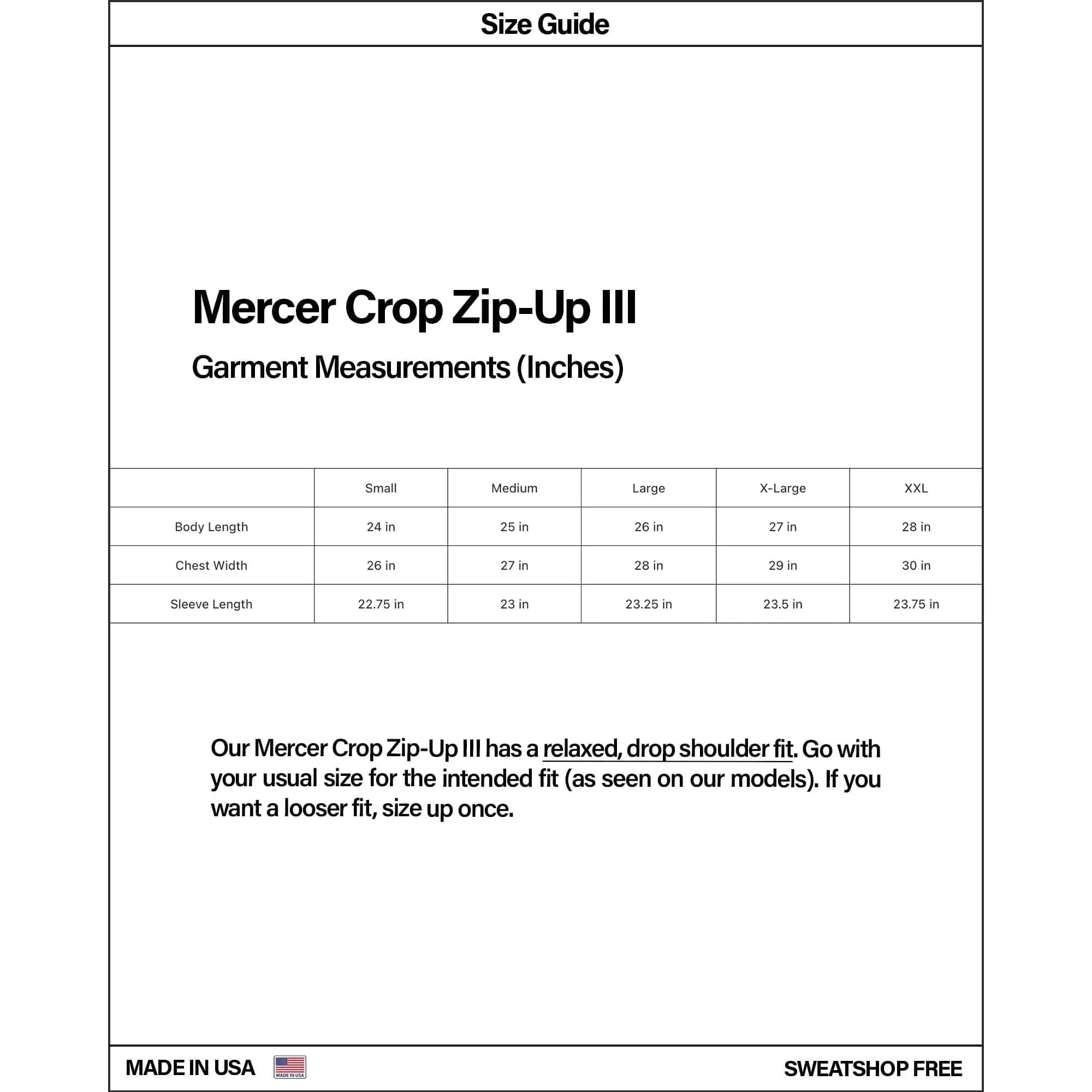 Mercer Crop Zip III | Relaxed, Drop-Shoulder sold by Pool House New York product image thumbnail 5