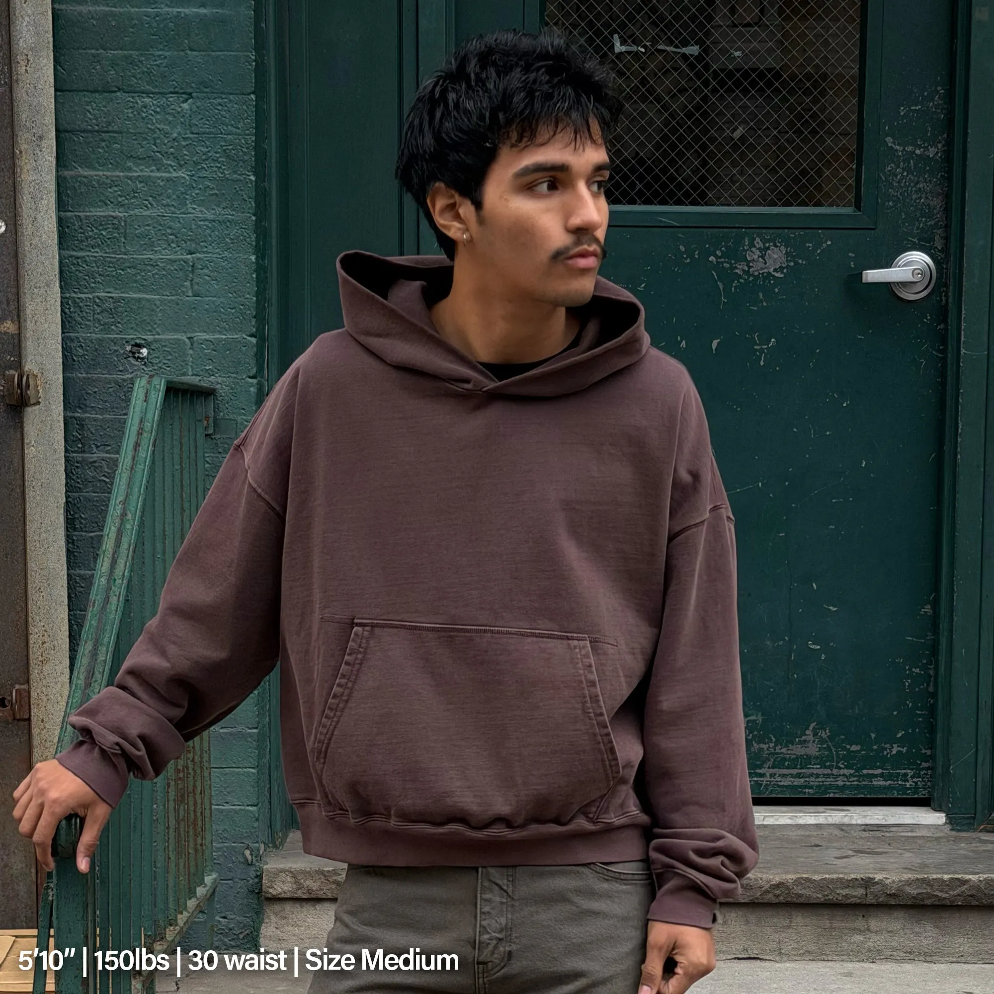 Bowery Crop Hoodie II | Relaxed, Drop-Shoulder sold by Pool House New York product image thumbnail 5