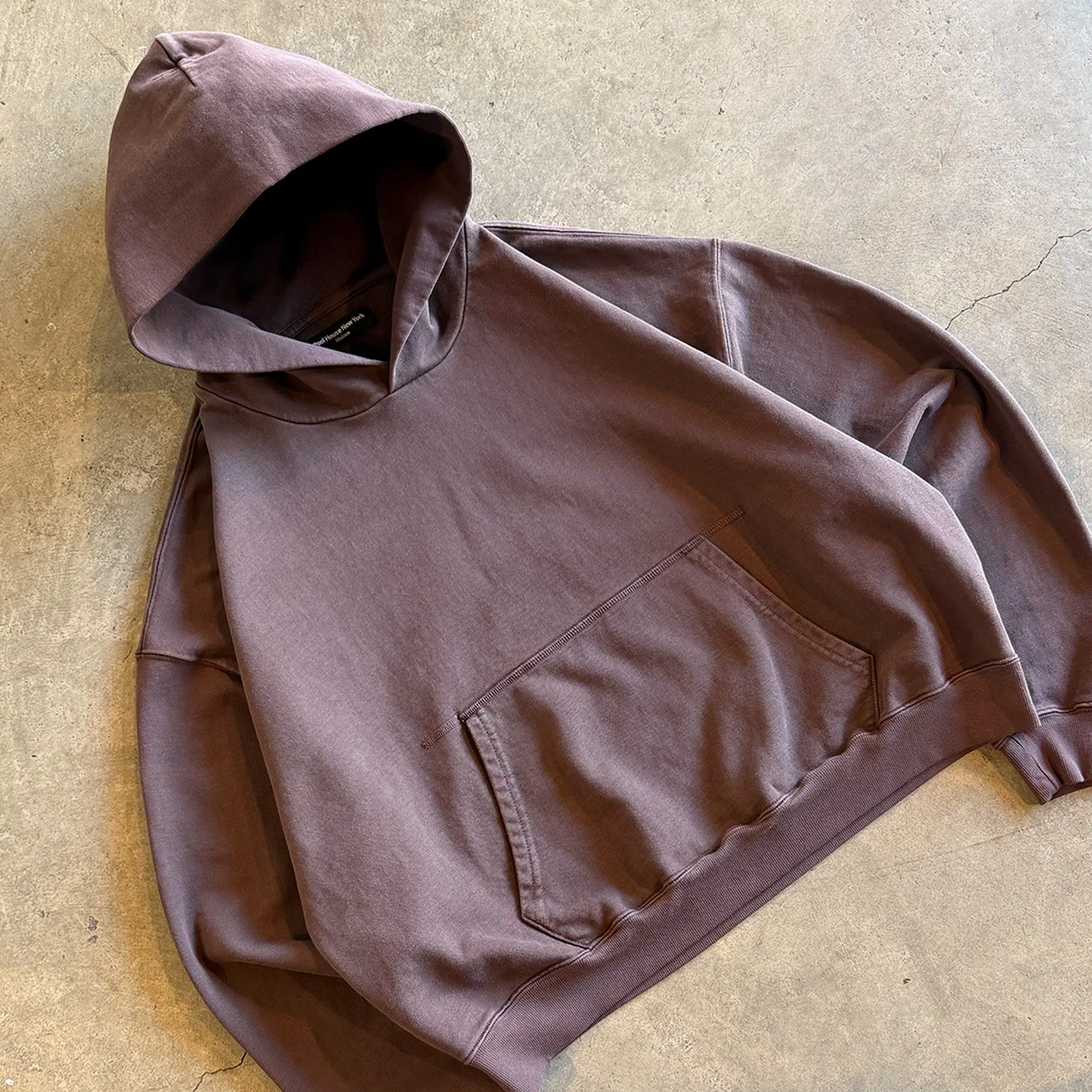 Bowery Crop Hoodie II | Relaxed, Drop-Shoulder sold by Pool House New York product image thumbnail 4