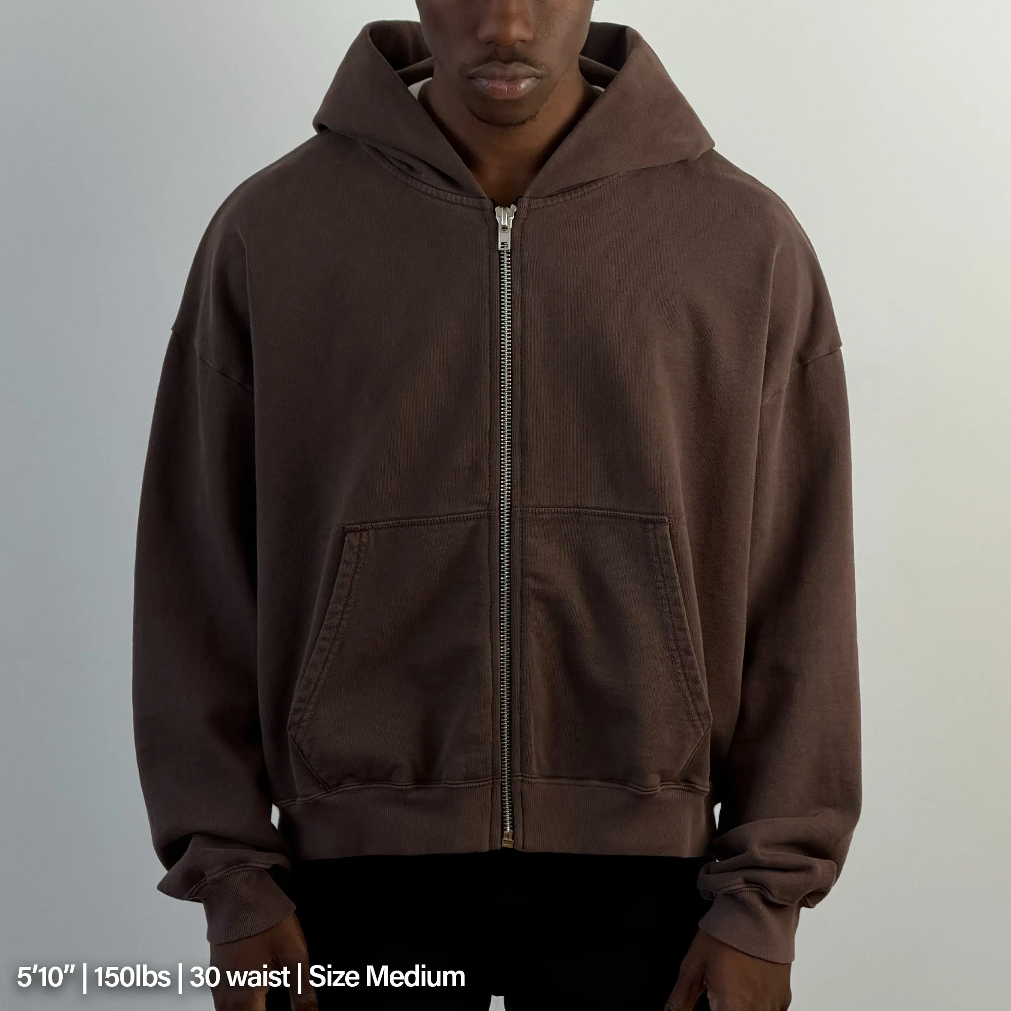 Mercer Crop Zip III | Relaxed, Drop-Shoulder sold by Pool House New York product image thumbnail 5