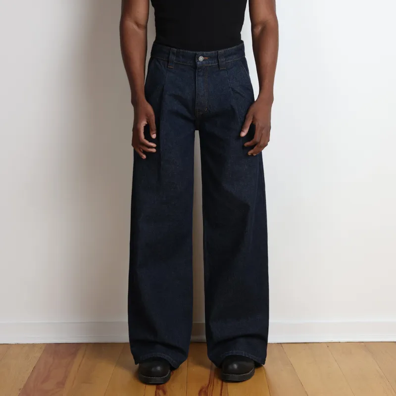 Shibuya Pleated Jeans | Straight-Wide Leg made by Pool House New York