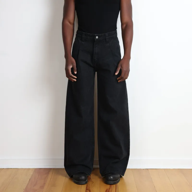 Shibuya Pleated Jeans | Baggy, Wide-Leg made by Pool House New York