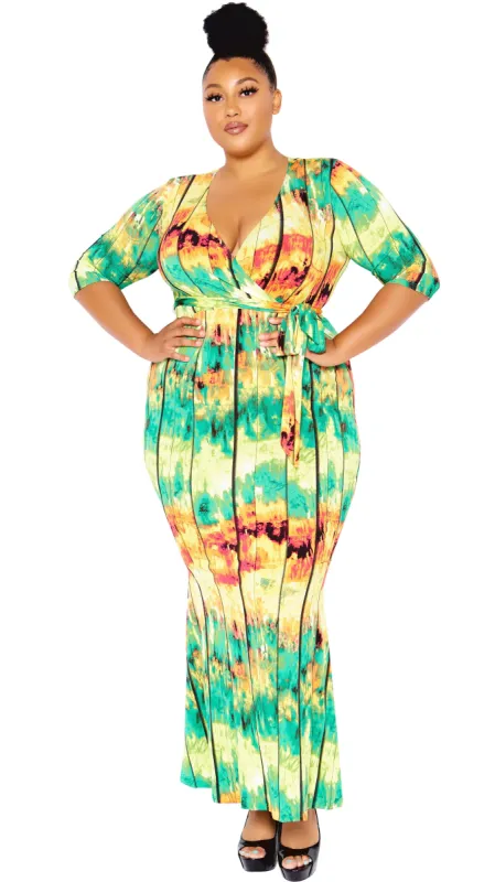 Stallion Maxi Dress (Multi) sold by Boughie Curves