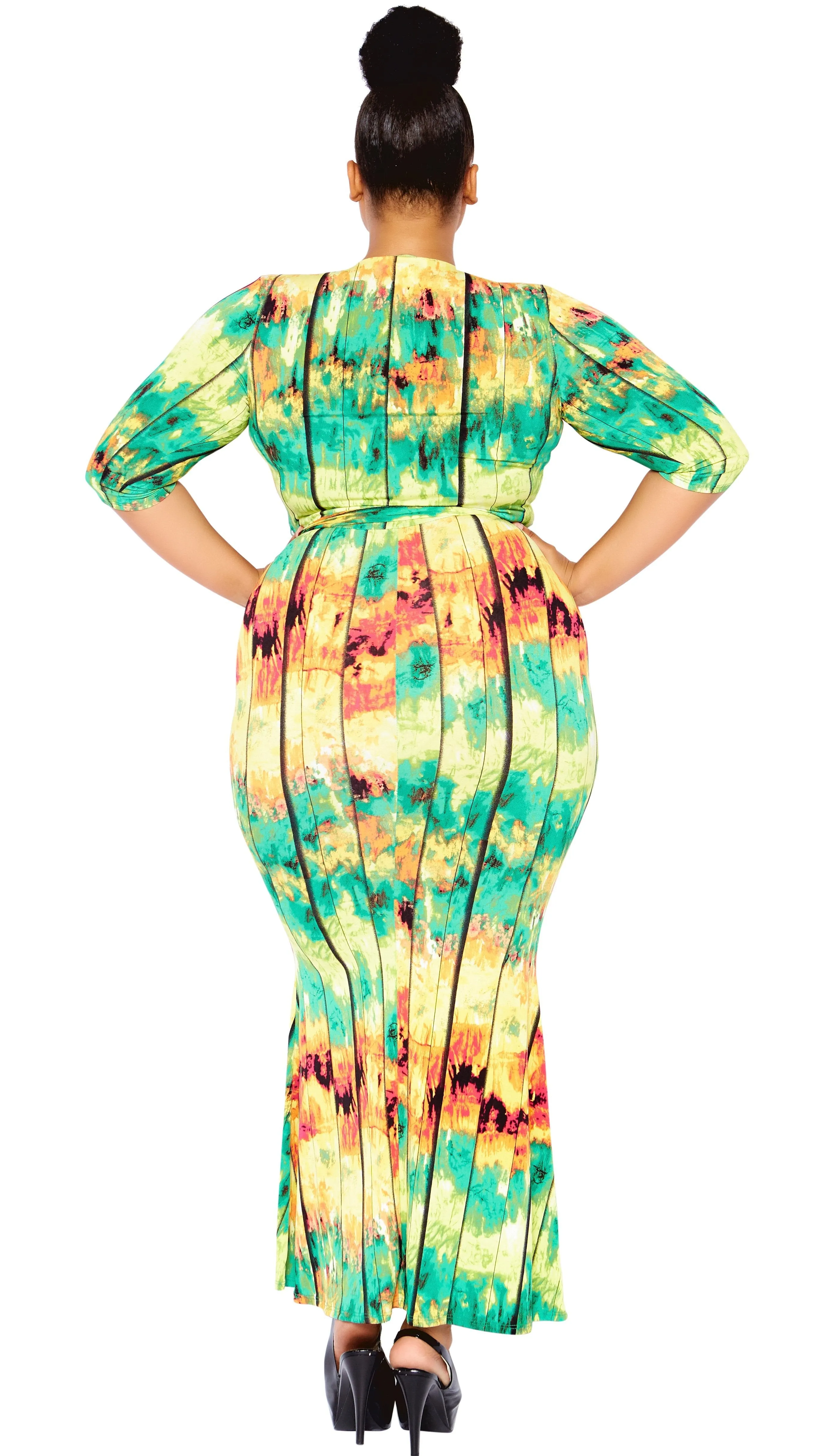 Stallion Maxi Dress (Multi) sold by Boughie Curves product image thumbnail 3
