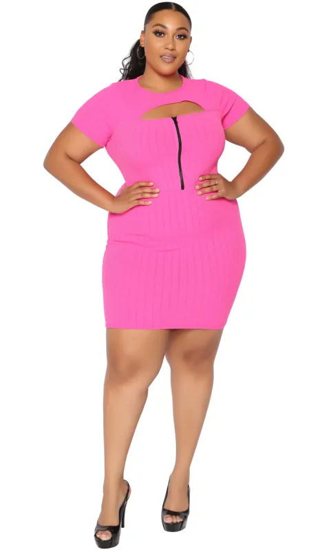 Pink Panther Dress (Pink) sold by Boughie Curves