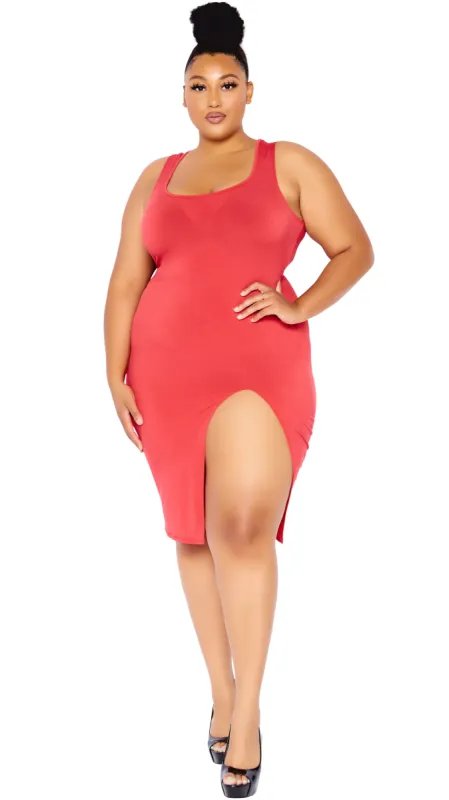 Flame Dress (Red) sold by Boughie Curves