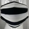 Fashion Mask (Wide Black Striped) In Stock sold by Boughie Curves