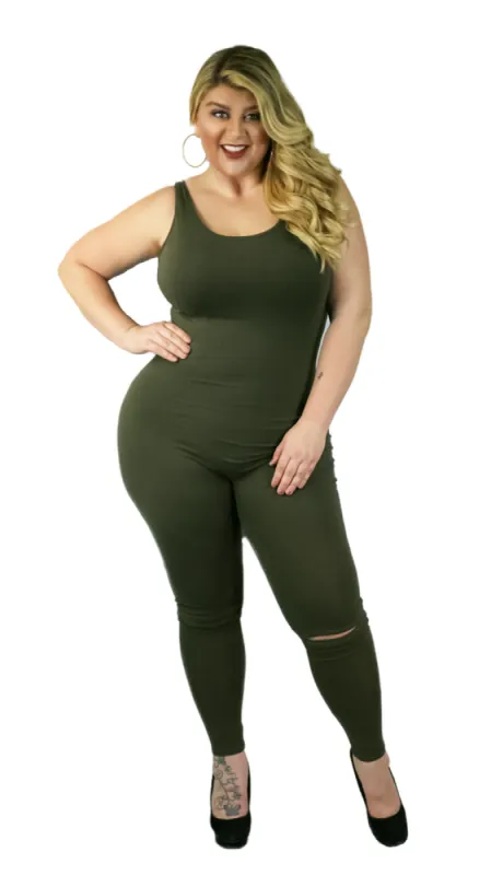 My Style Peek A Boo Jumper (Olive) sold by Boughie Curves