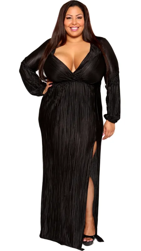 Hypnotized Maxi Dress (Black) sold by Boughie Curves