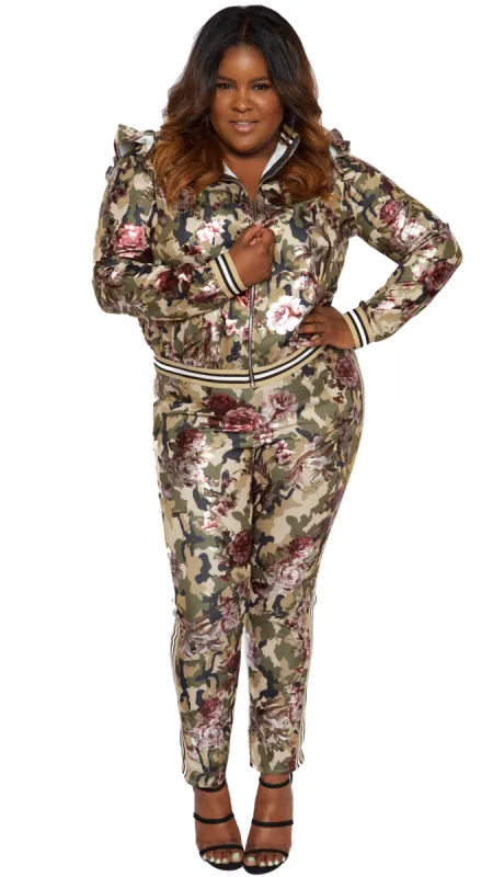 Army Bouquet 2 Pcs Pant Set sold by Boughie Curves