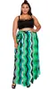 Flow For Days Skirt (Green Print) sold by Boughie Curves