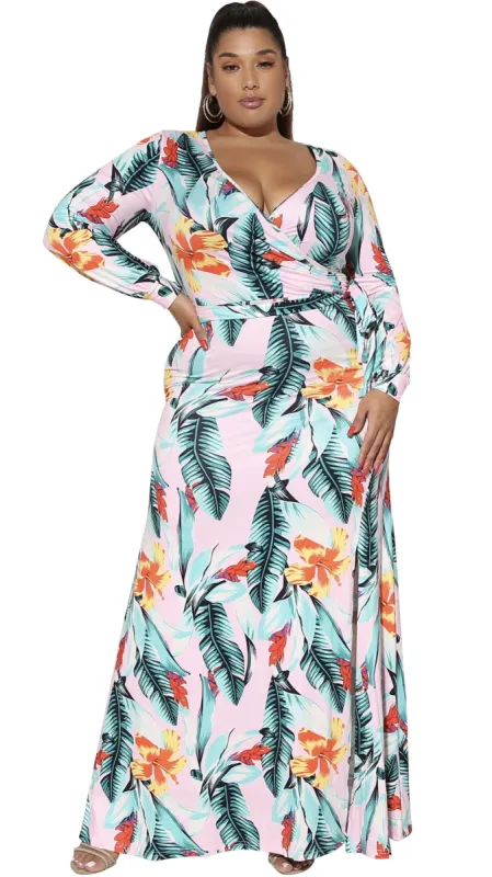 Paradise Maxi Dress (Multi) sold by Boughie Curves