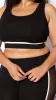 Bombay 2Pcs Pant Set (Black) sold by Boughie Curves