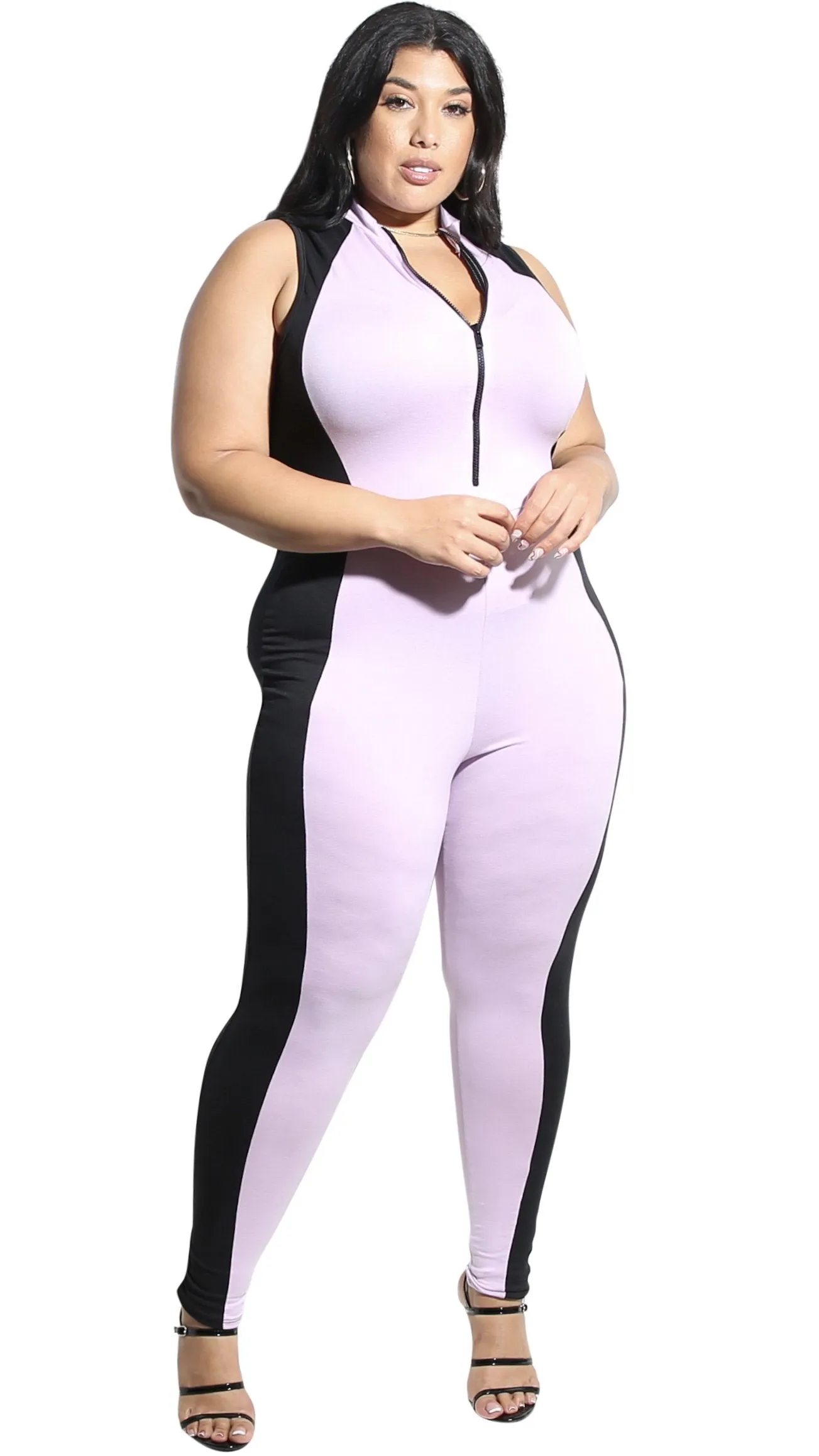 Hanging Around Jumper (Lavender/Black) sold by Boughie Curves