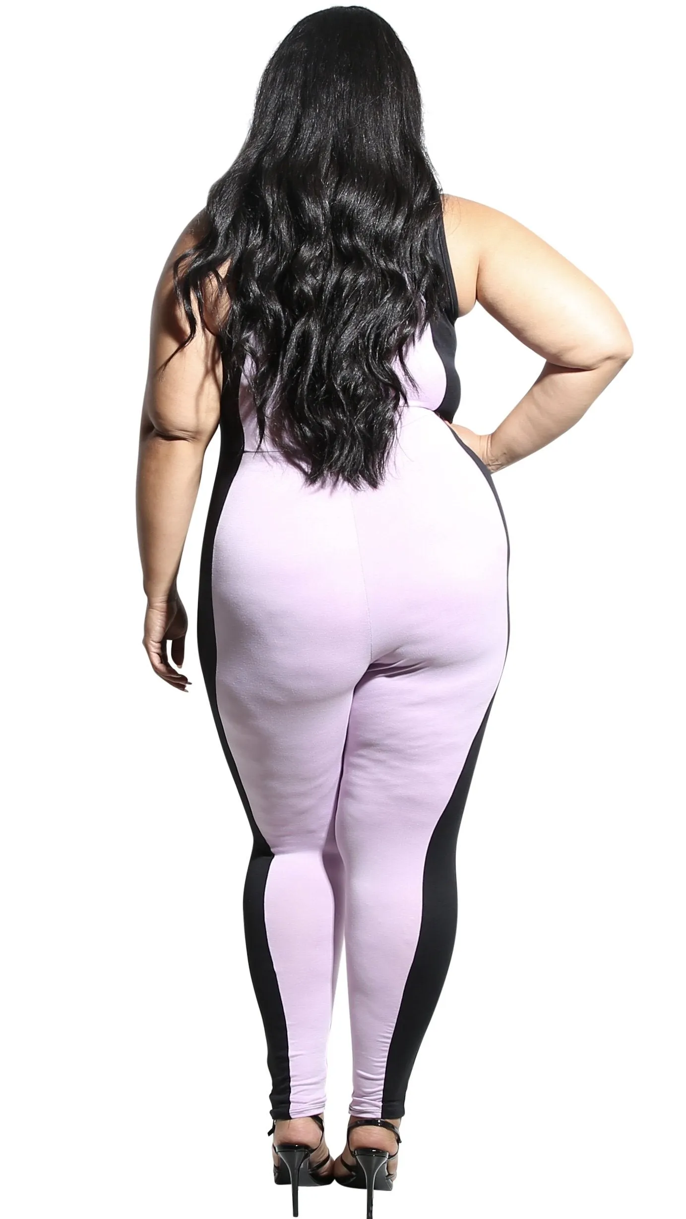 Hanging Around Jumper (Lavender/Black) sold by Boughie Curves product image thumbnail 3